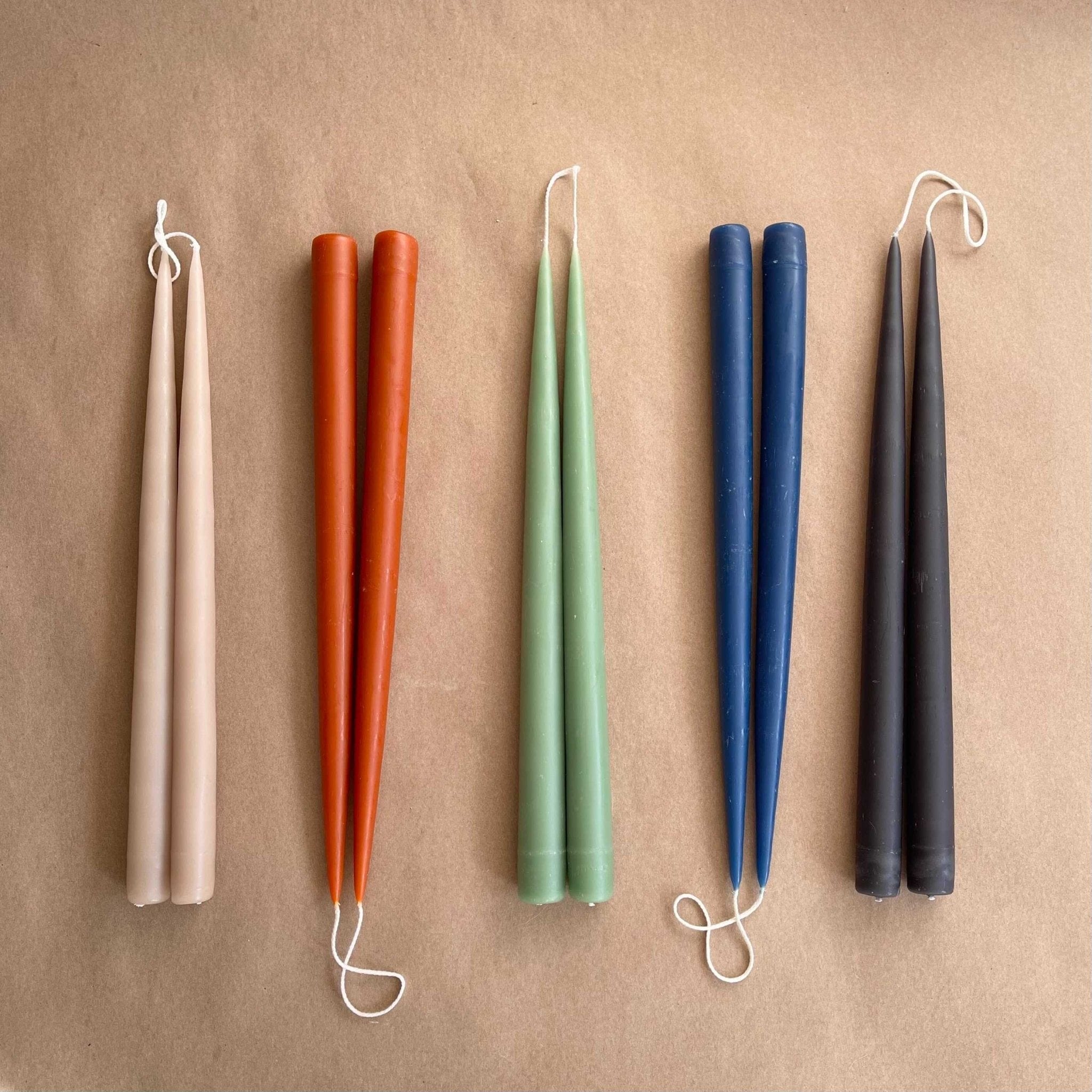 Danica Candles Tapers Taupe / 17" Taper Candles by Danica