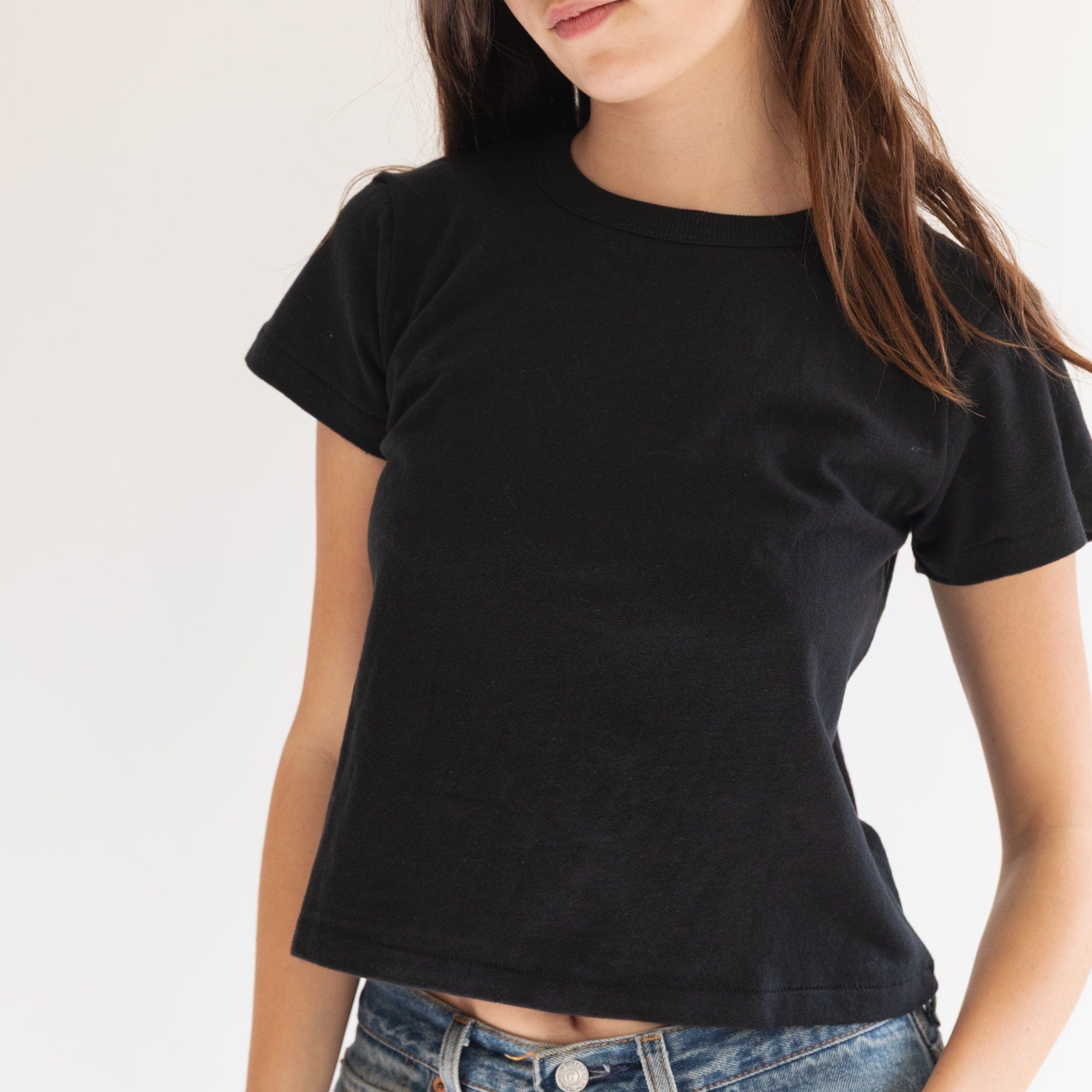 Denim Revival Tops Black / X-Small The Topanga Tee
