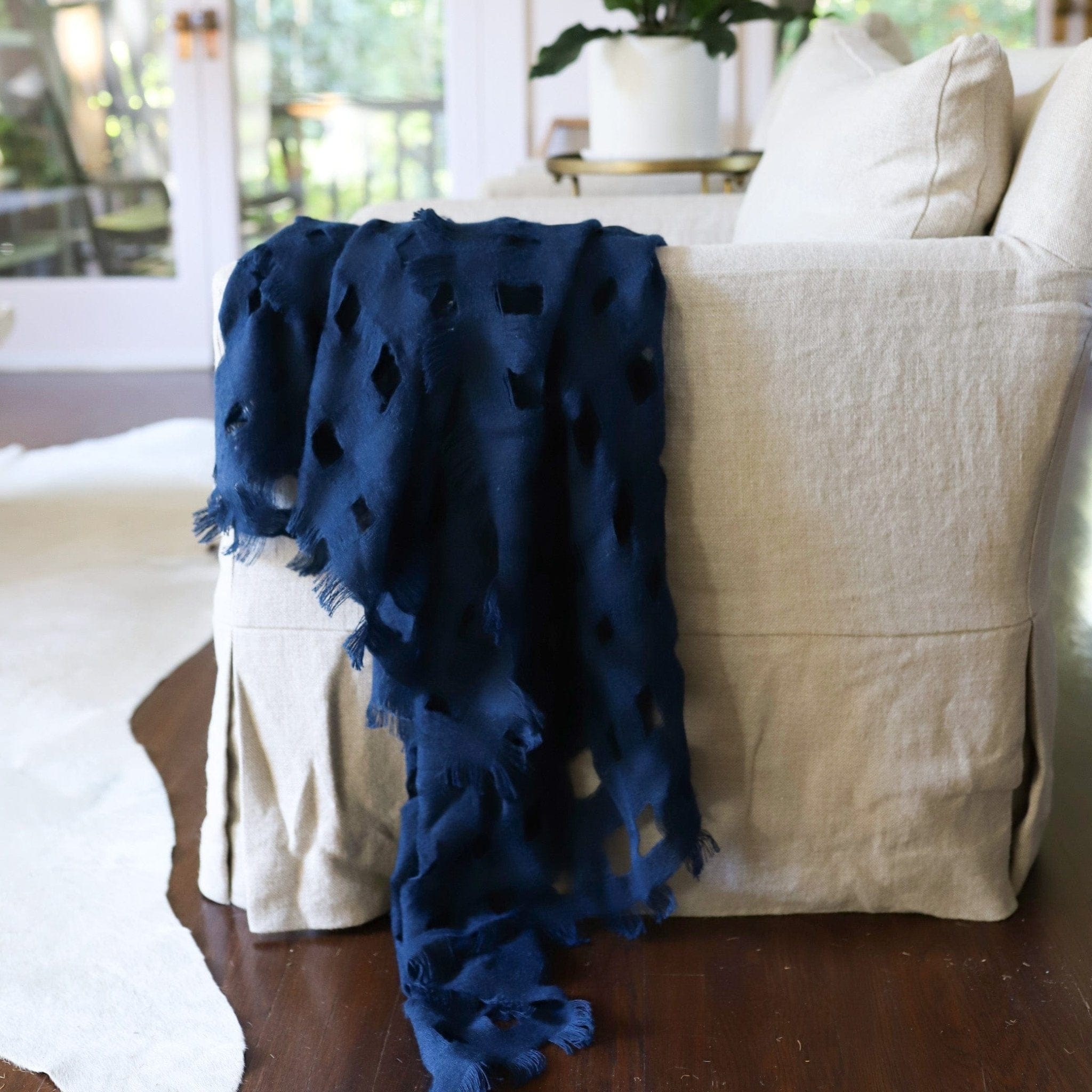 Dove and Donkey Blankets + Throws Lattice Throw