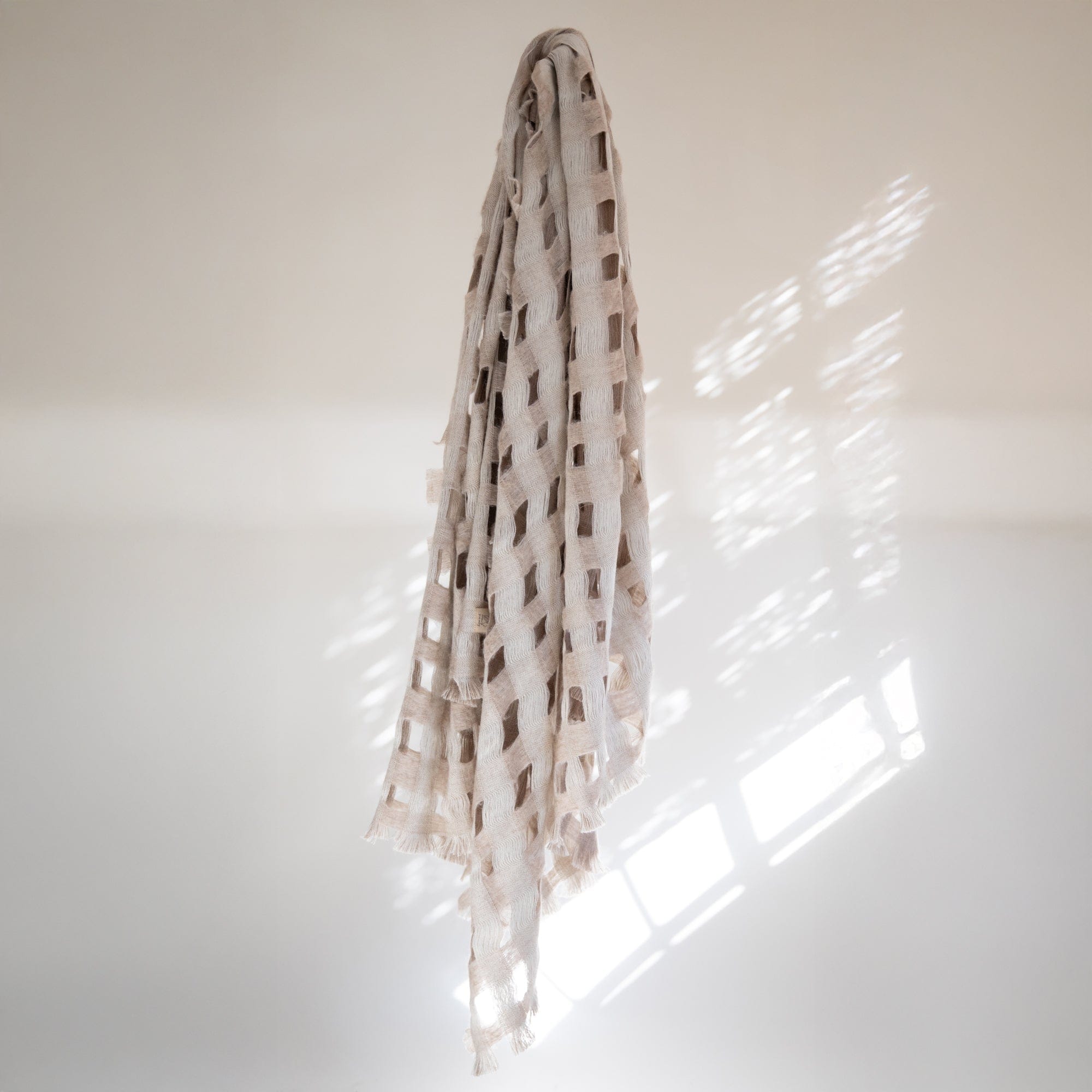 Dove and Donkey Blankets + Throws Oat Lattice Throw