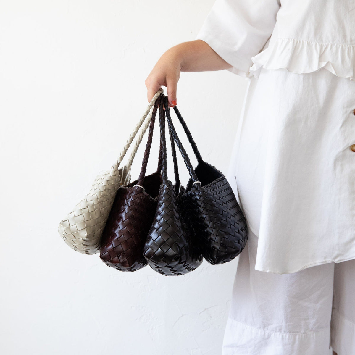 Dragon Diffusion Rosanna Tote Bag | Calf Leather | Woven | Neutrals Dragon Diffusion Rosanna Tote Bag | Calf Leather | Woven | Neutrals