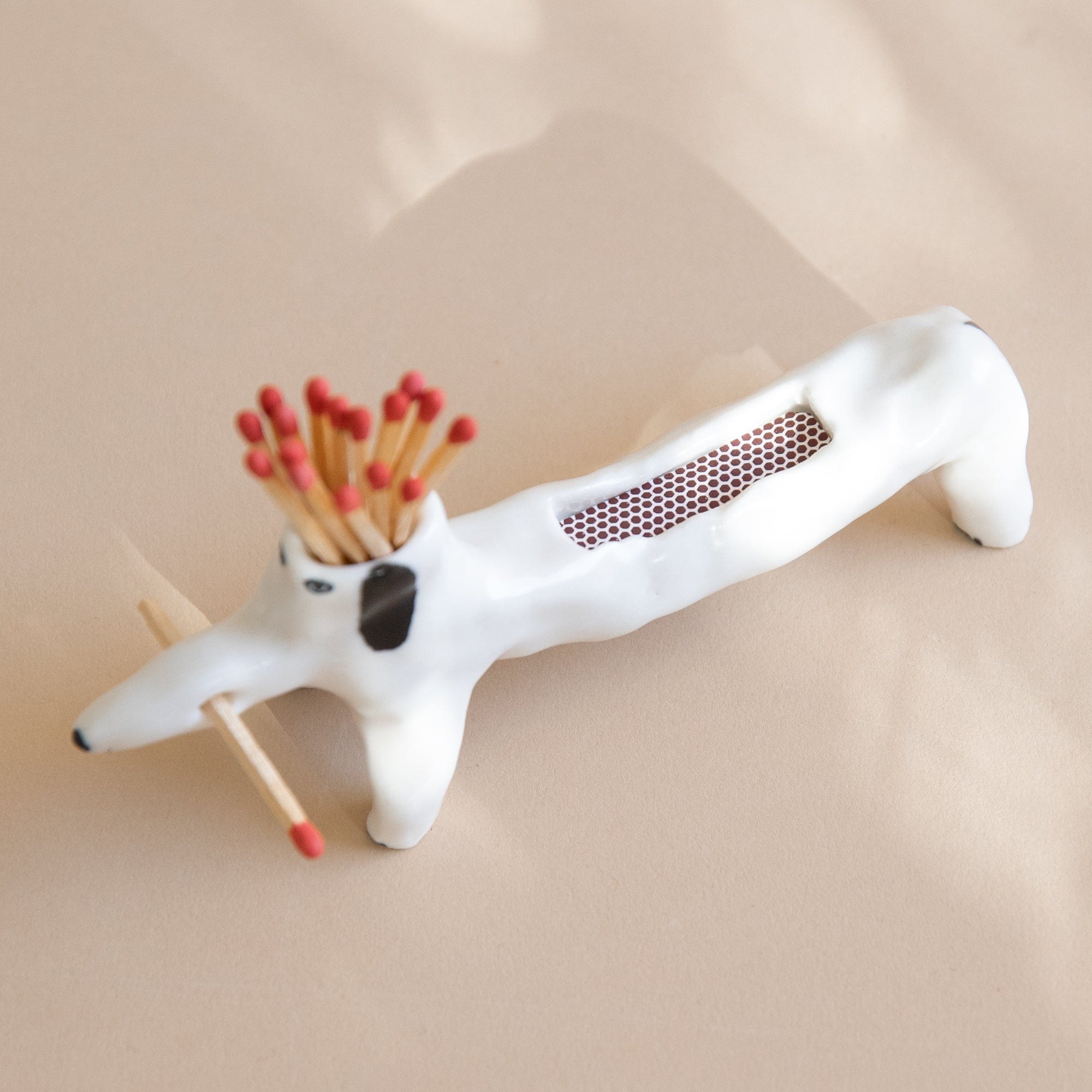 Eleonor Bostrom Ceramics Lighters + Matches Dog Match Striker