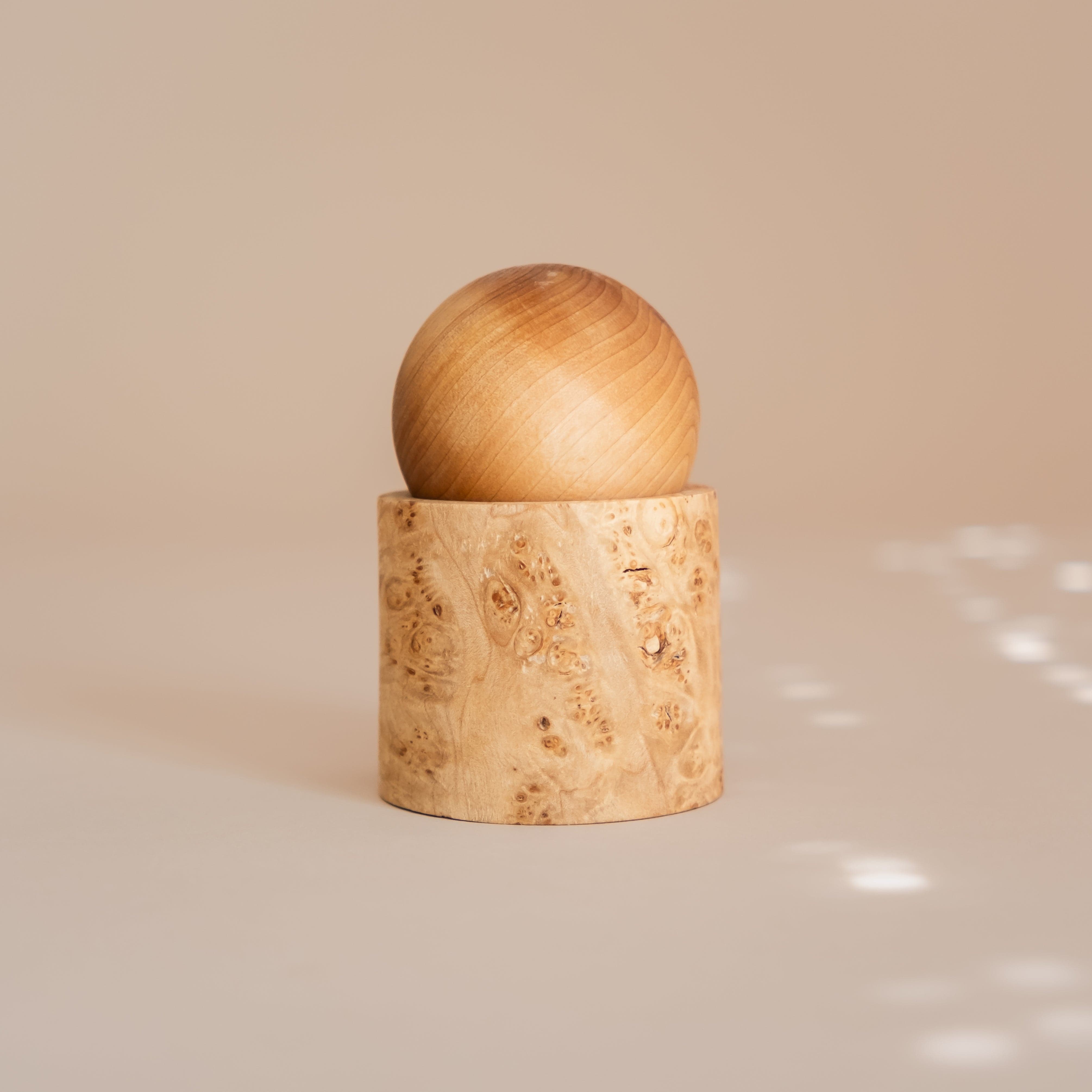 Elise Mclauchlan Cooking + Utensils Maple Burl Salt Cellar Pot