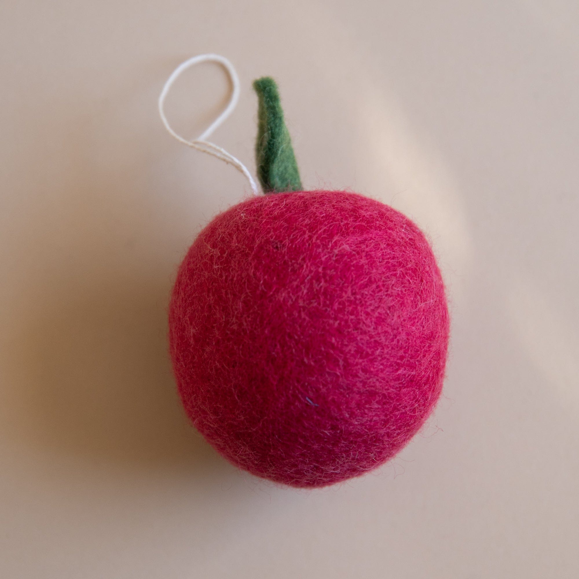 Farmhouse Pottery Seasonal Apple Felted Fruit Ornament