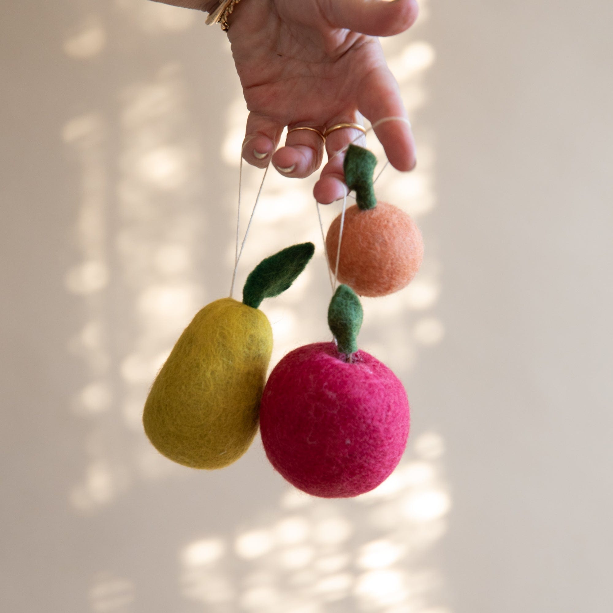 Farmhouse Pottery Seasonal Felted Fruit Ornament