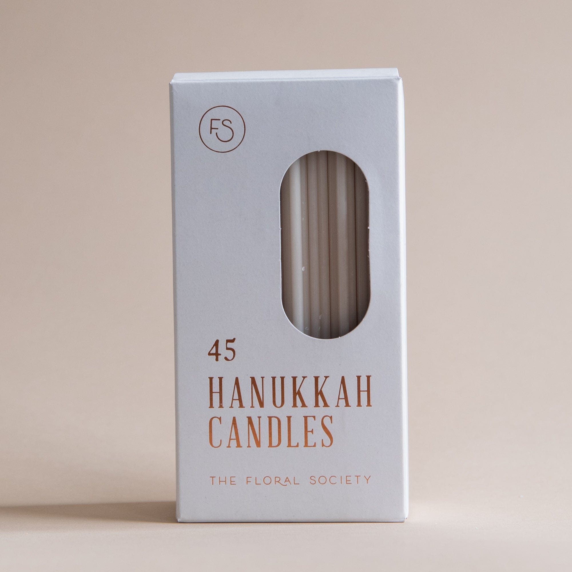 Floral Society Tapers Hanukkah Candles