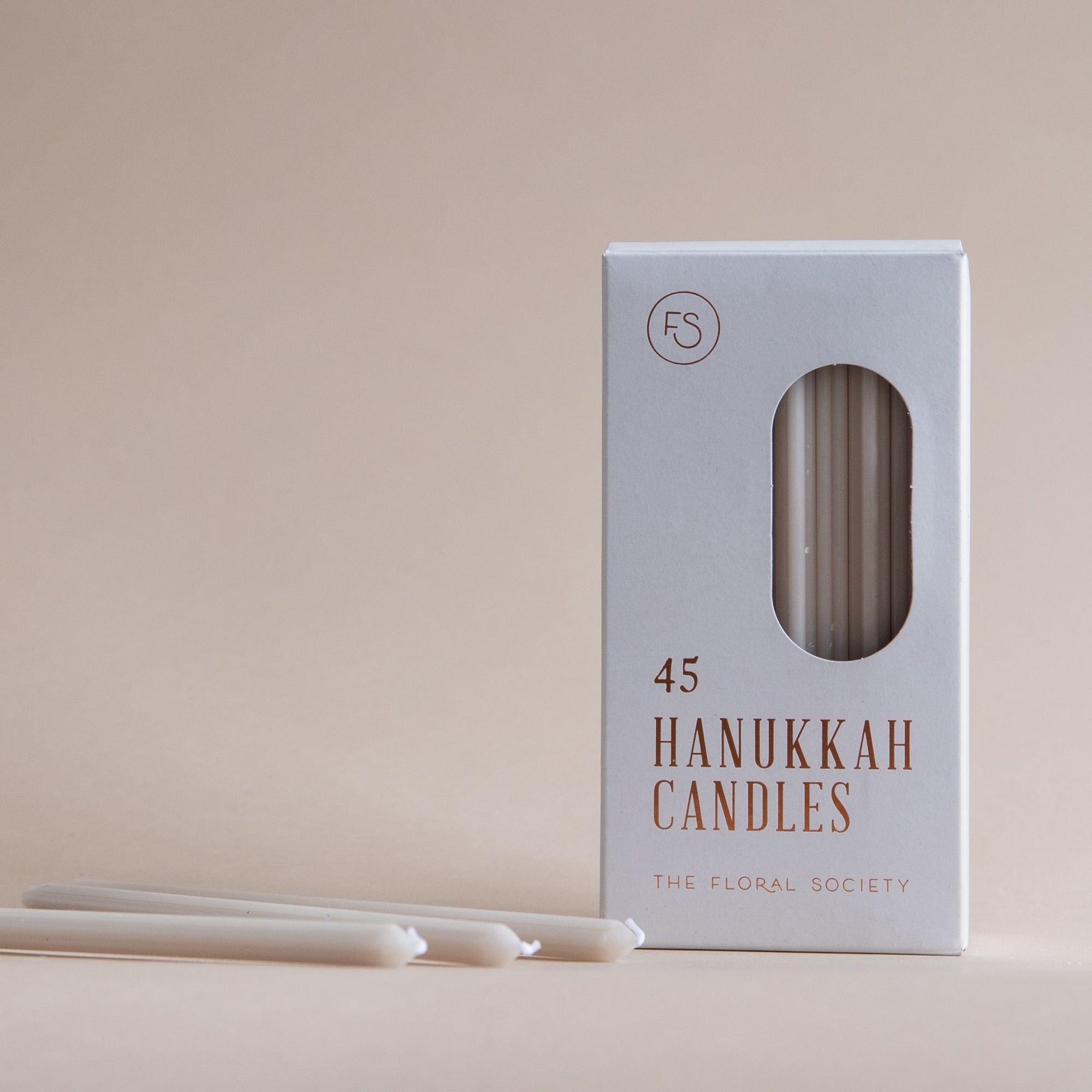 Floral Society Tapers Hanukkah Candles