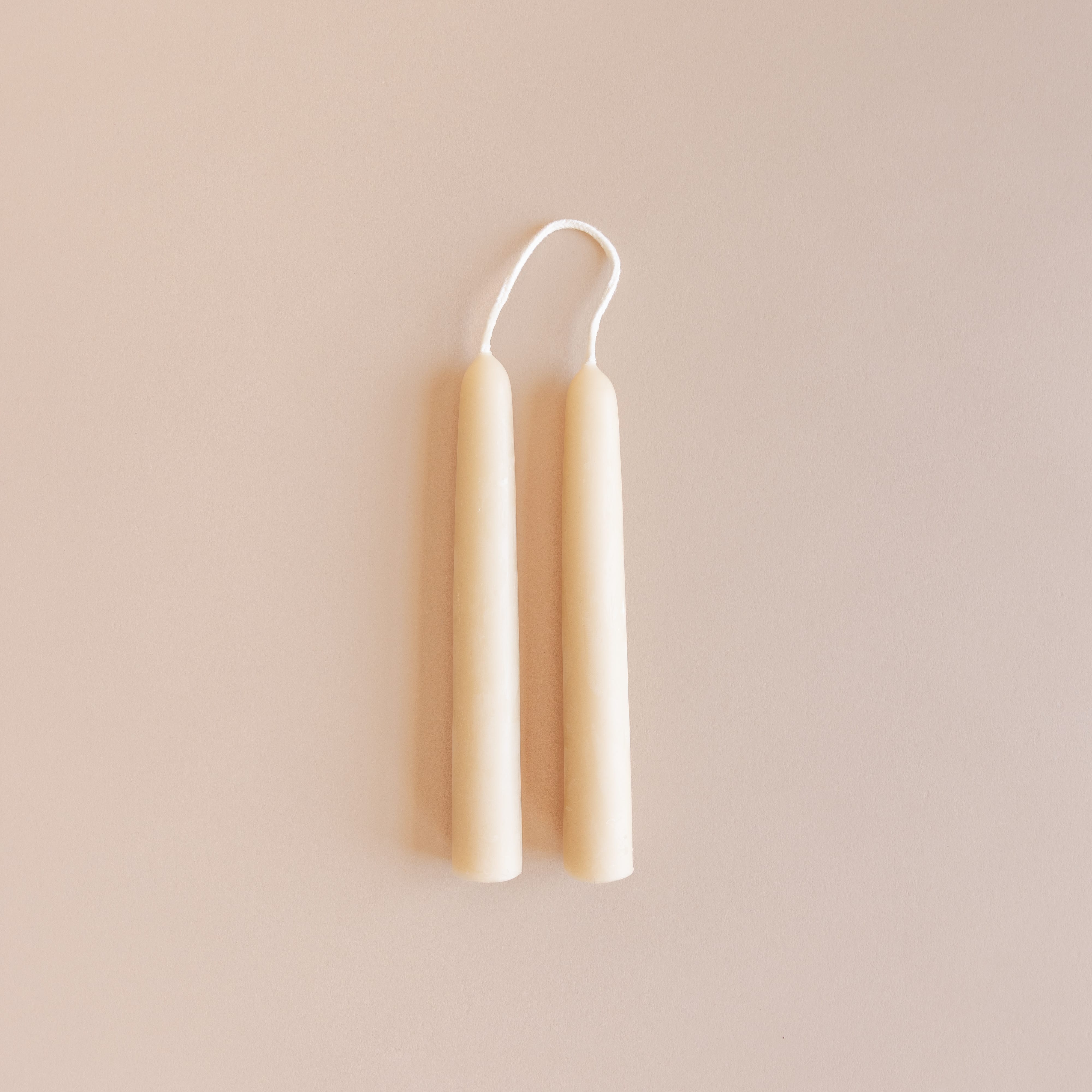 Floral Society Tapers Salt / 6" Beeswax Taper Candles by Floral Society