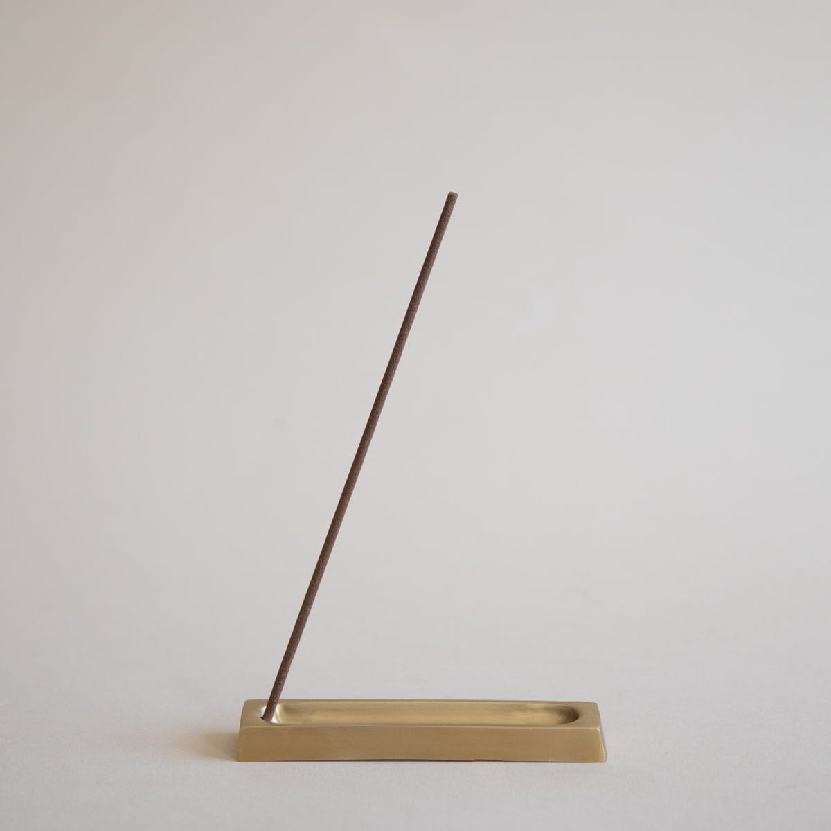 FOG LINEN Incense + Burners Rectangle Incense Stand in Brass