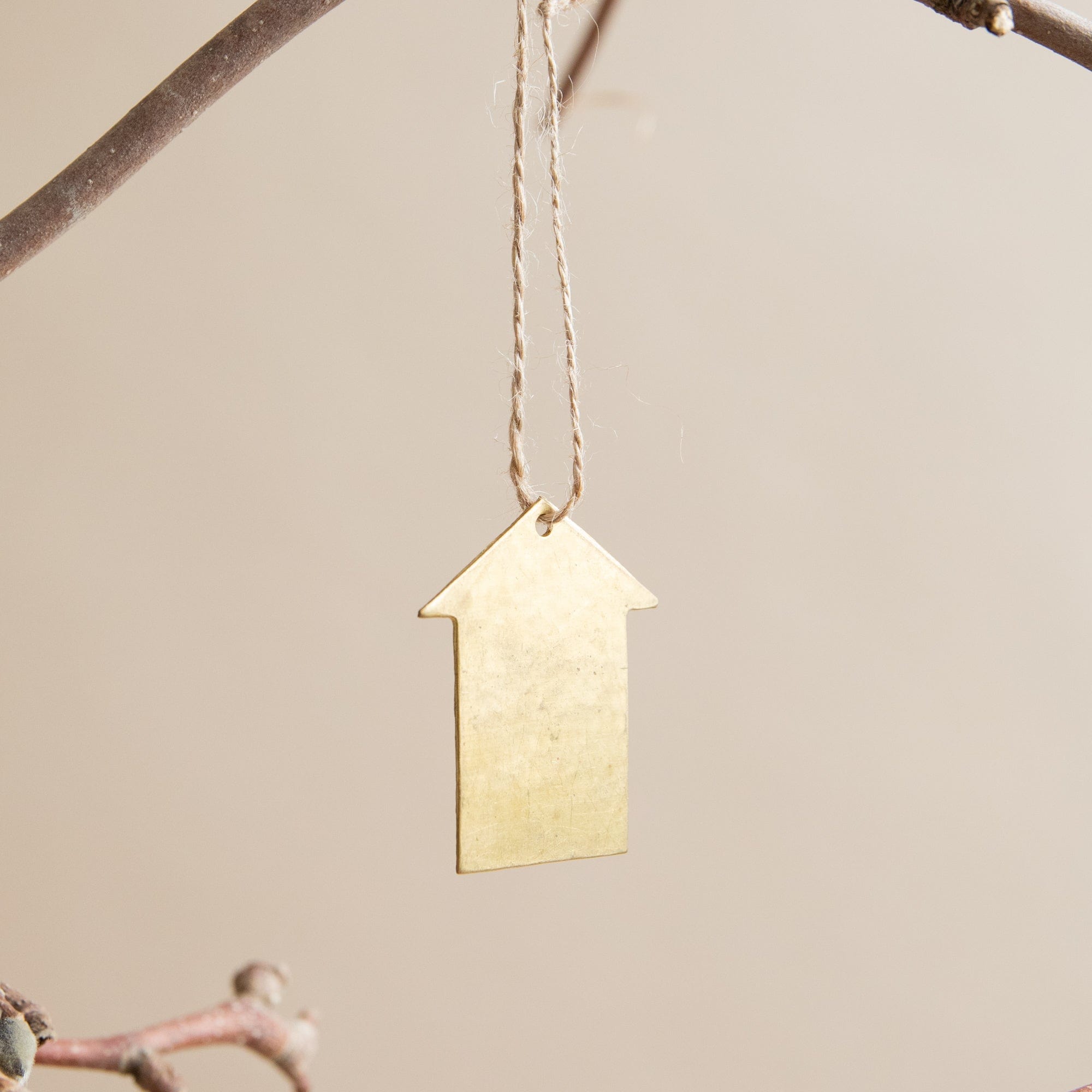 FOG LINEN Seasonal Brass House Ornament