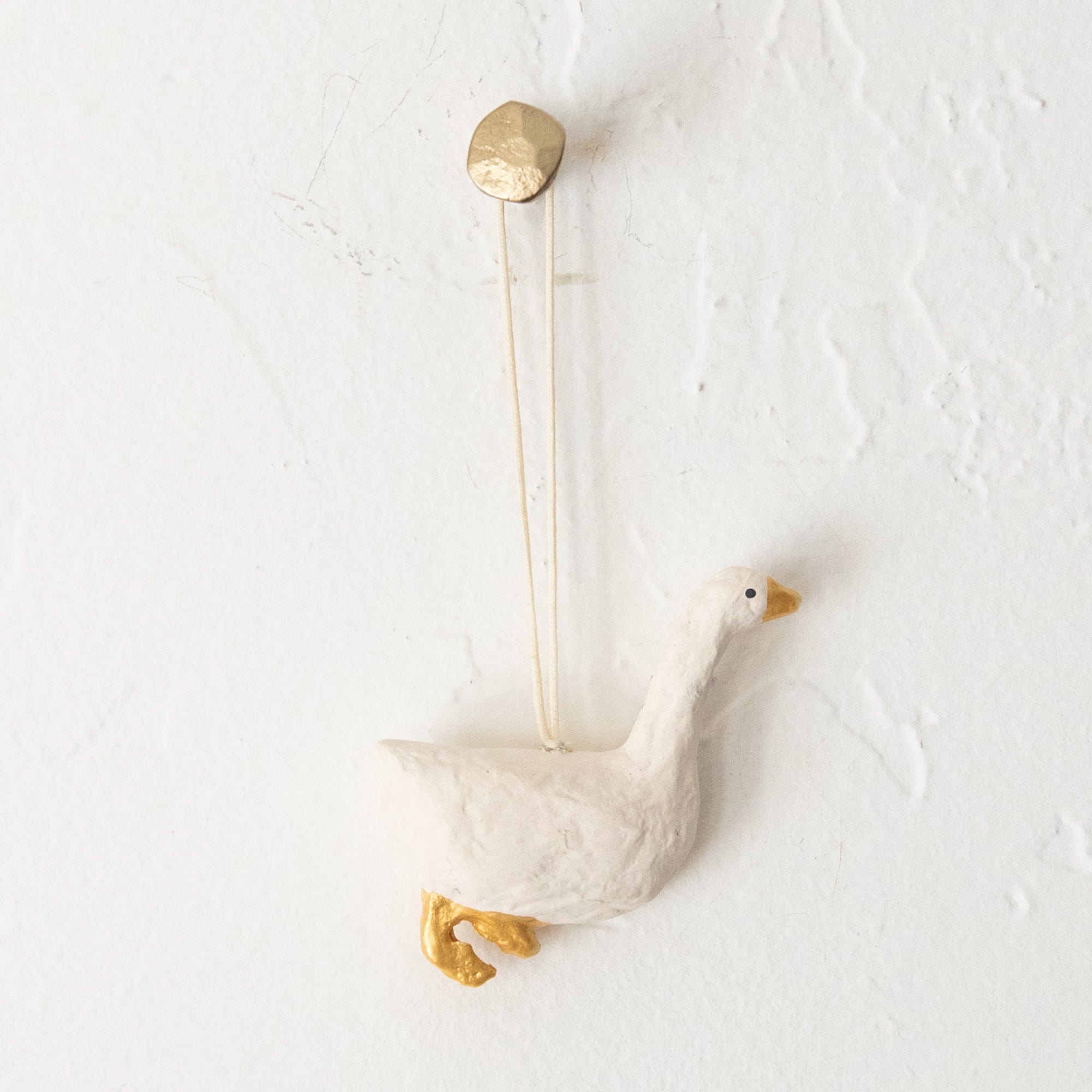 FOG LINEN Seasonal Paper Mache Animal Ornaments