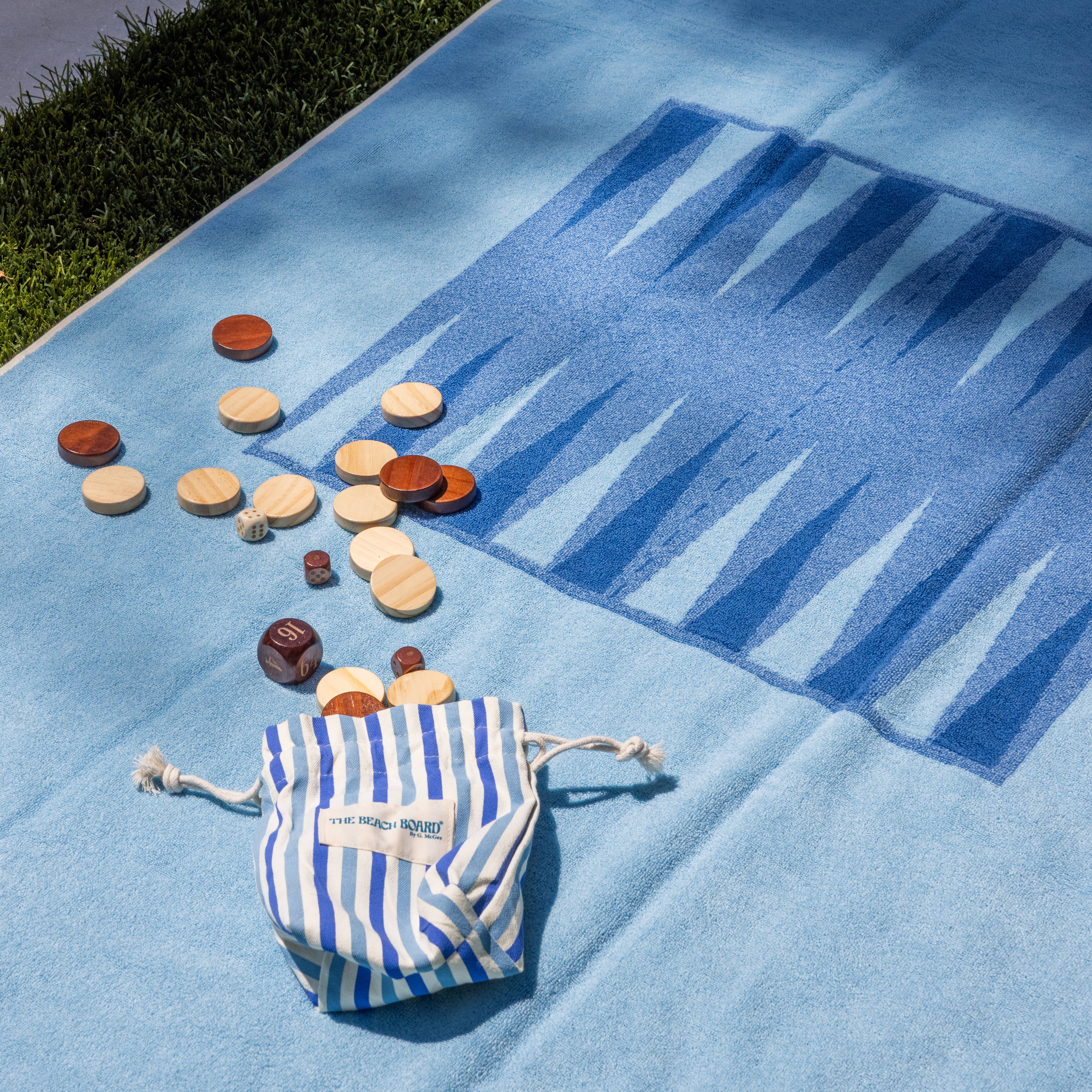 G. McGee Games Backgammon Beach Towel