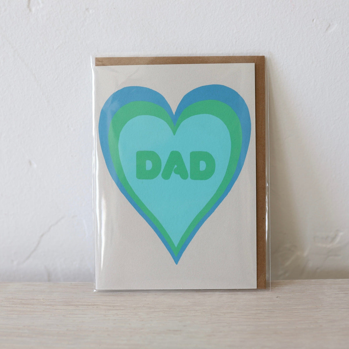 Dad Heart Shadow Card
