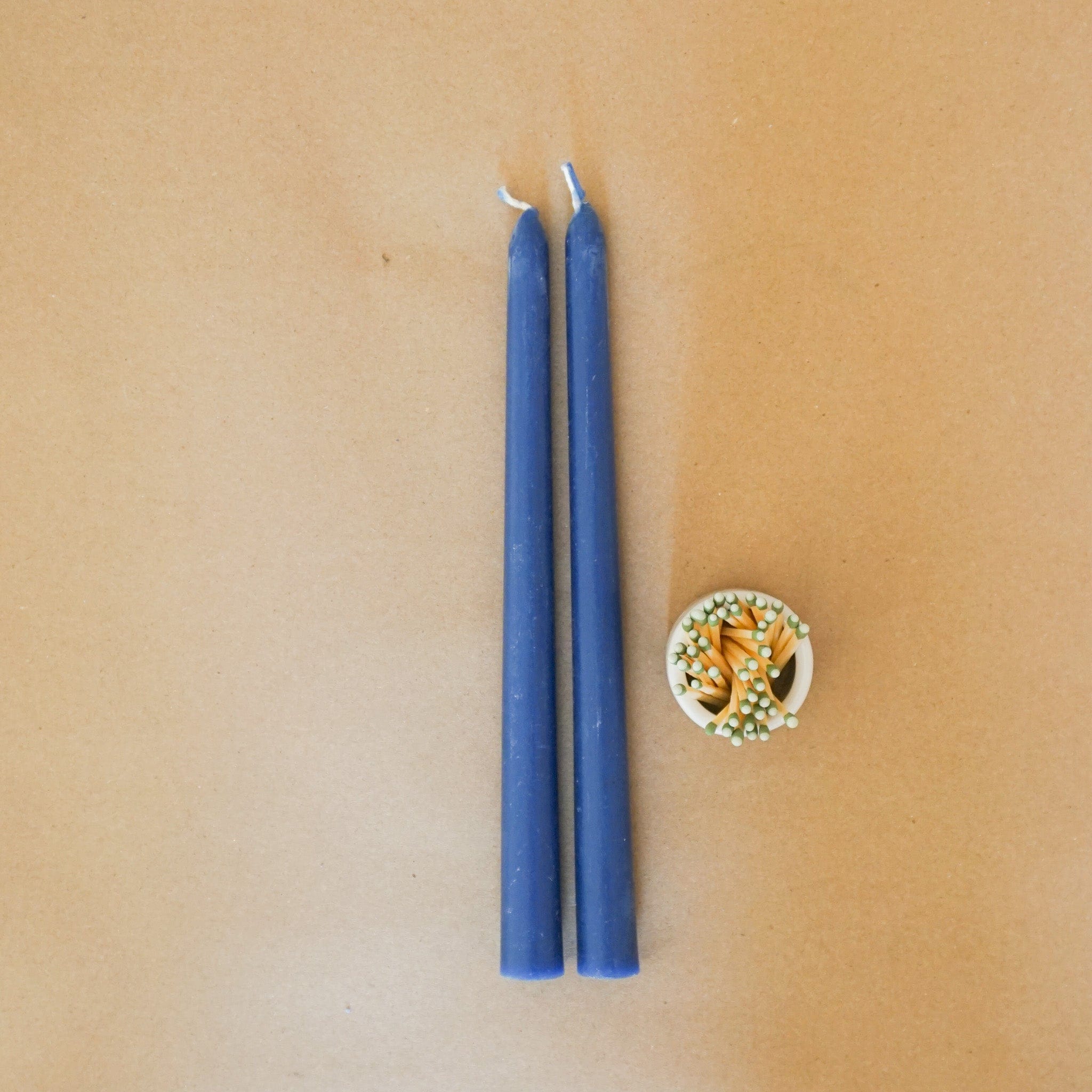 GREENTREE CANDLES Tapers 10 Taper Candles in Cobalt by Greentree