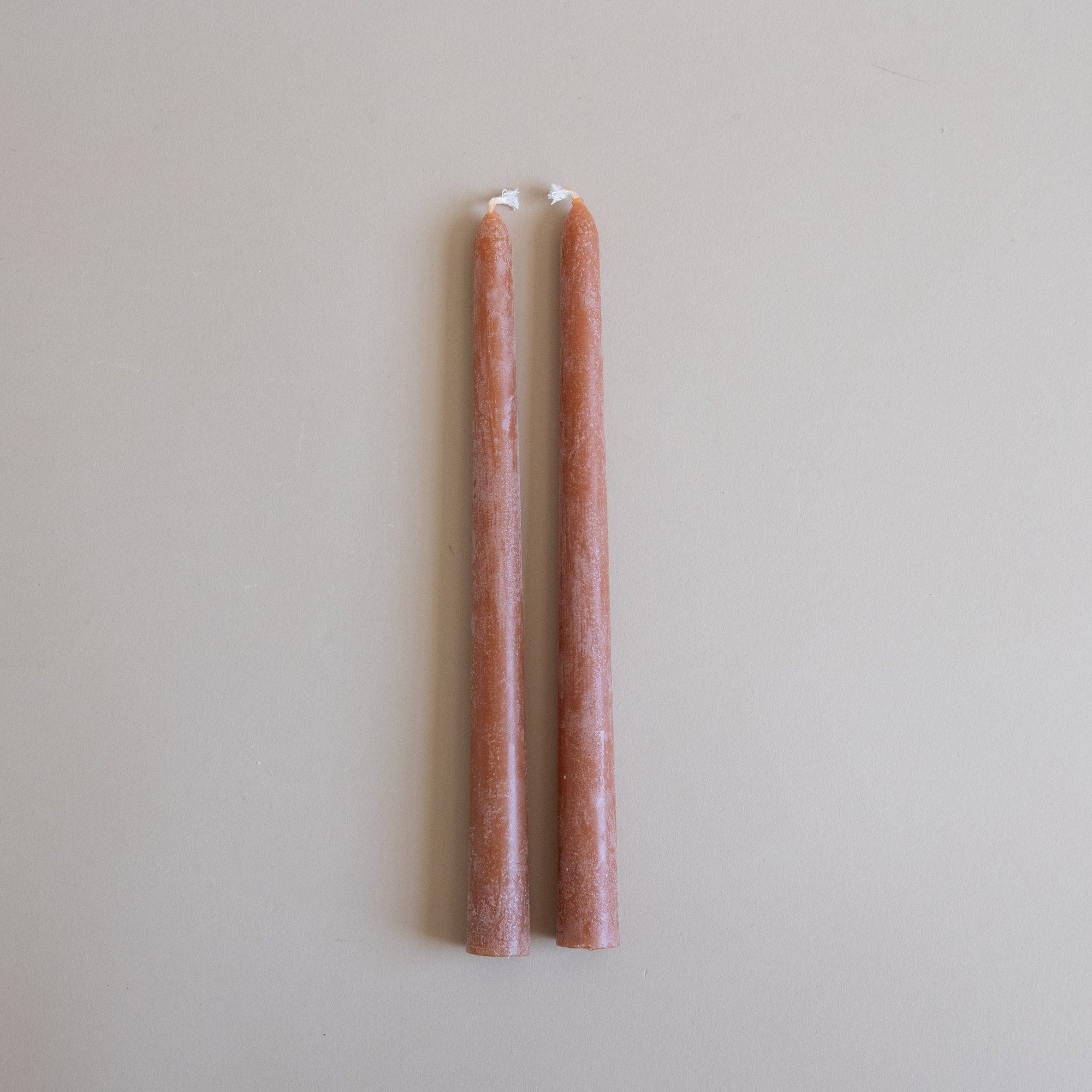 GREENTREE CANDLES Tapers 10 Taper Candles in Terracotta by Greentree