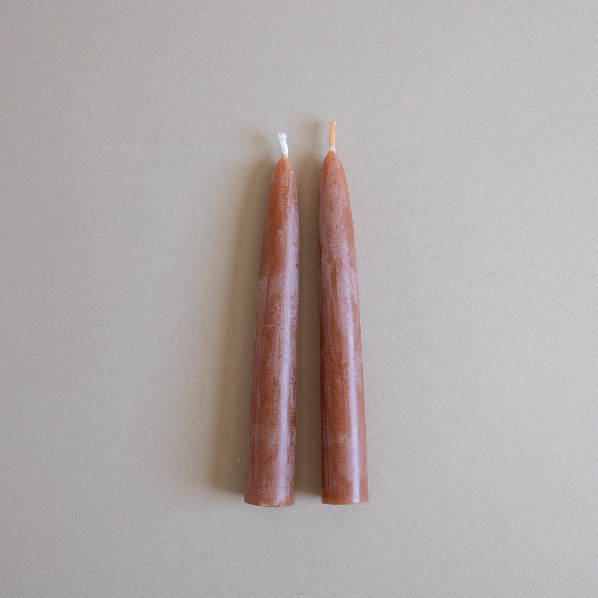 GREENTREE CANDLES Tapers 6 Taper Candles in Terracotta by Greentree