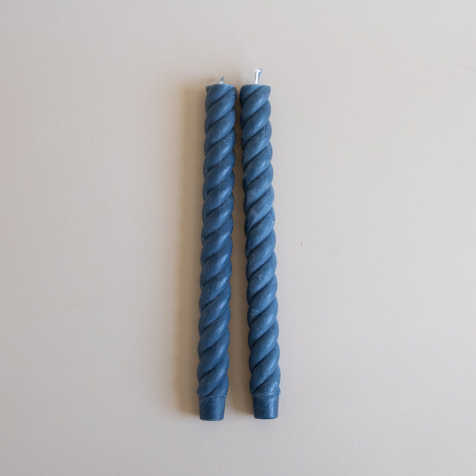 GREENTREE CANDLES Tapers Blue Slate Rope Tapers