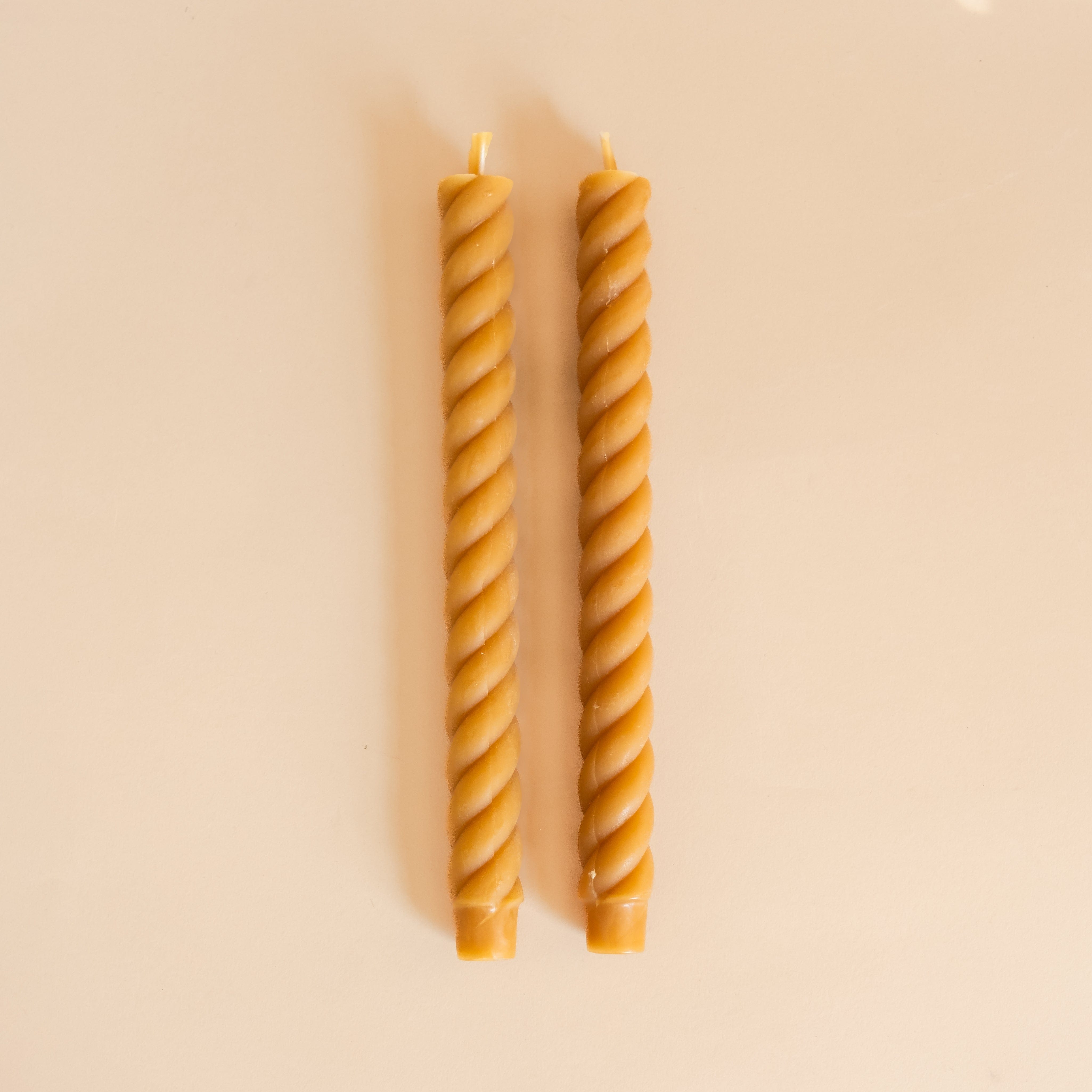GREENTREE CANDLES Tapers Burnt Amber Rope Tapers