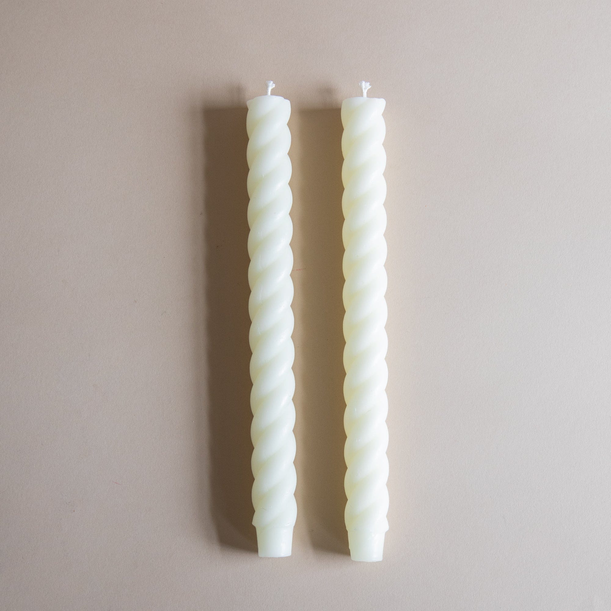 GREENTREE CANDLES Tapers Cream Rope Tapers