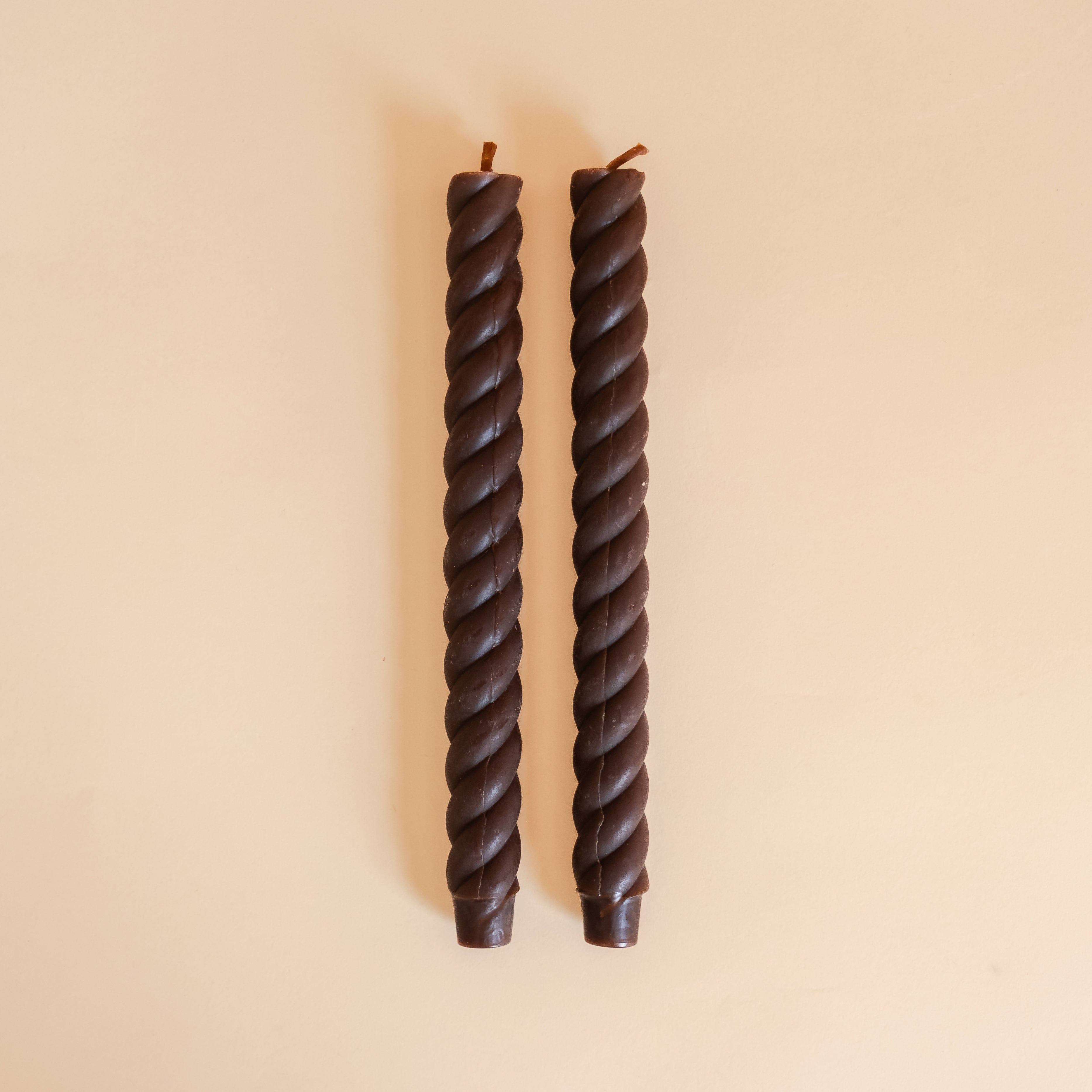 GREENTREE CANDLES Tapers Espresso Rope Tapers