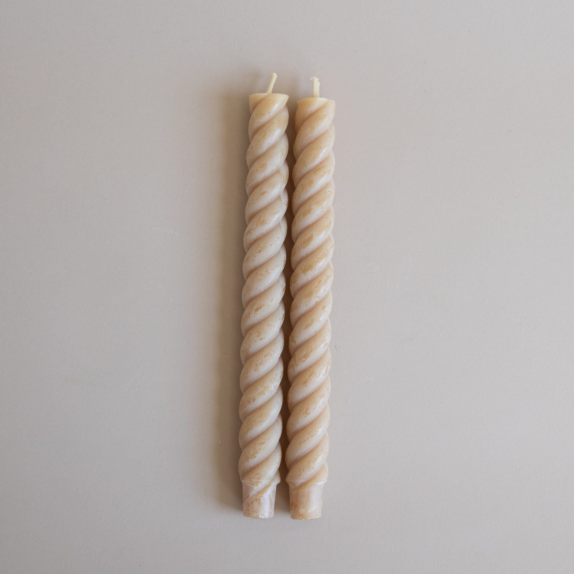 GREENTREE CANDLES Tapers Natural Beeswax Rope Tapers