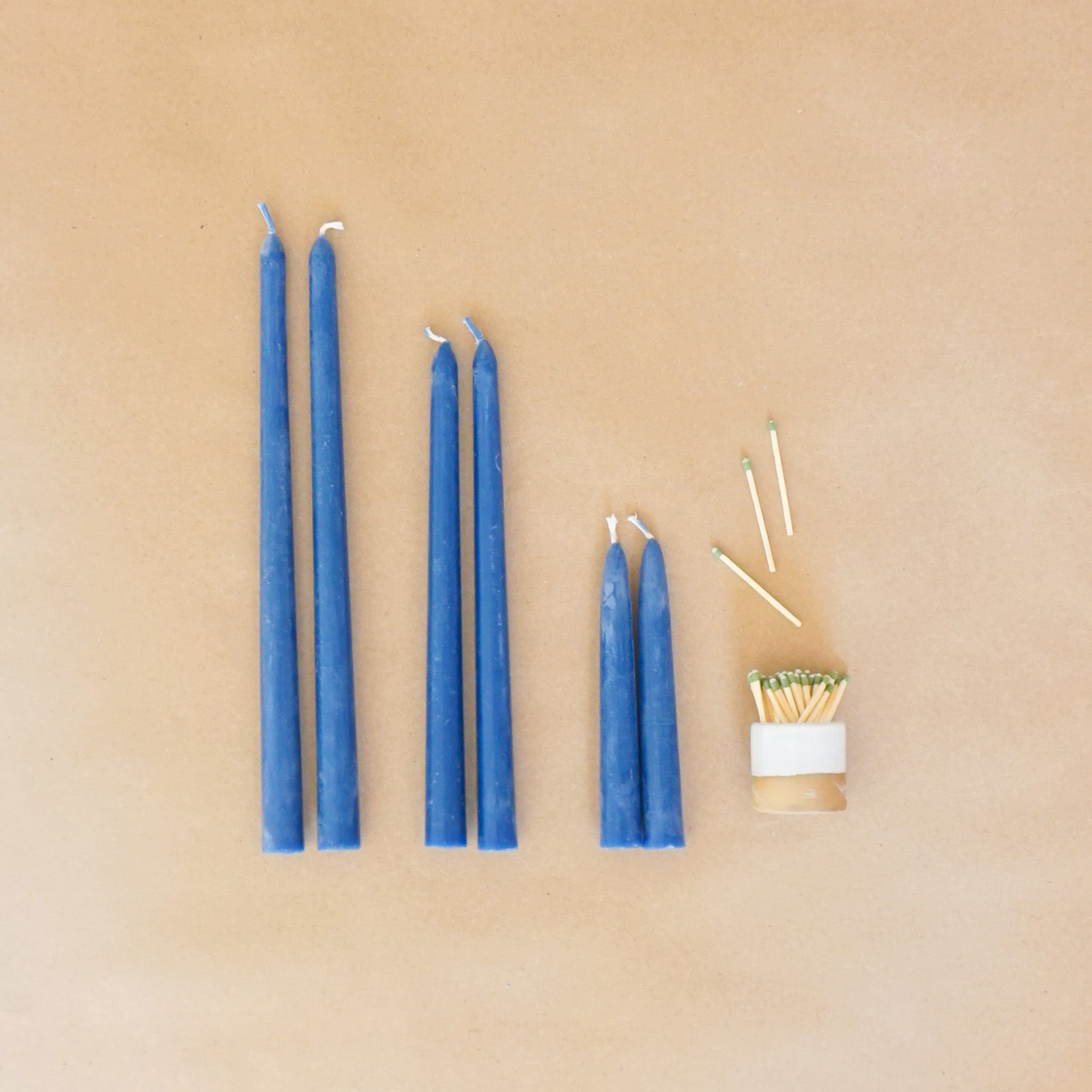 GREENTREE CANDLES Tapers Taper Candles in Cobalt by Greentree