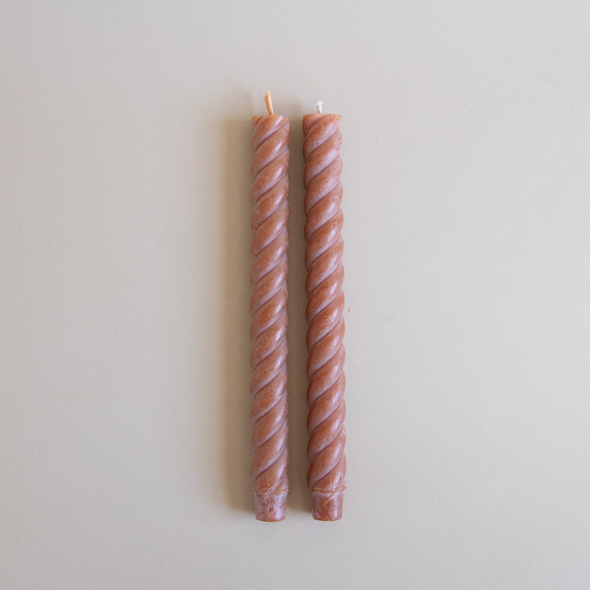 GREENTREE CANDLES Tapers Terracotta Rope Tapers