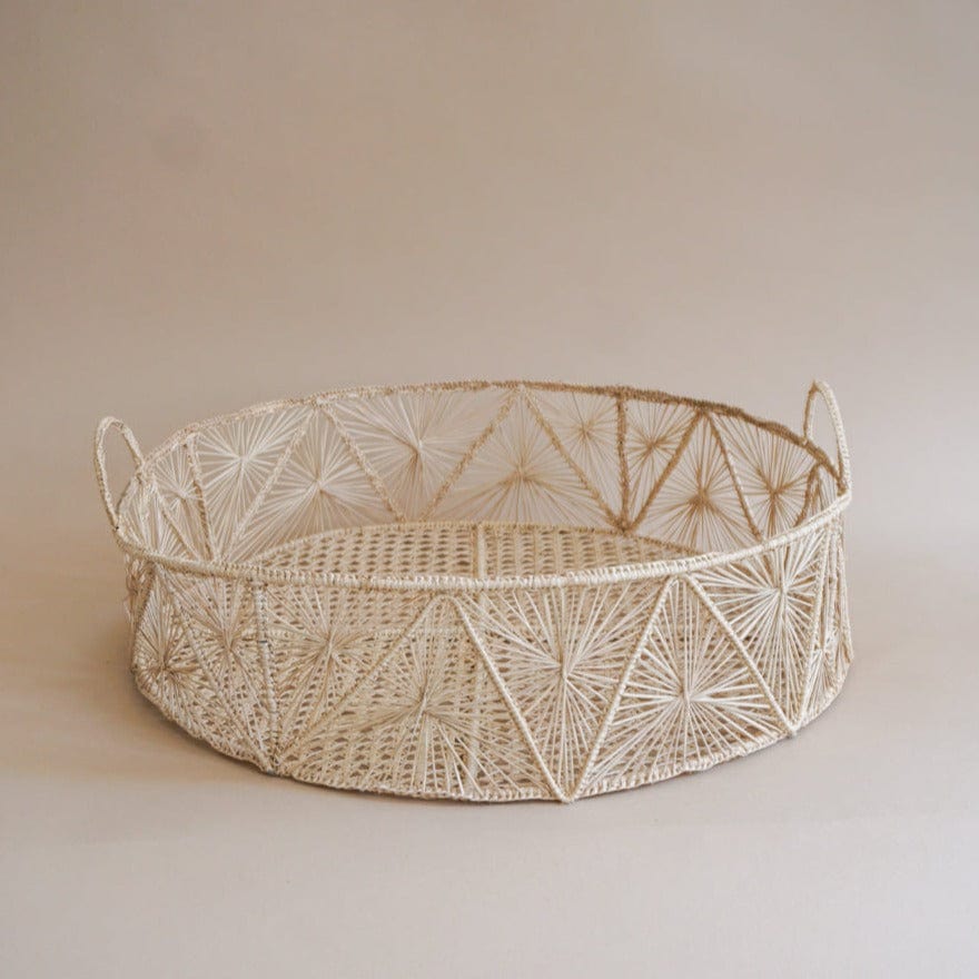 Guanabana Baskets Woven Tray Round