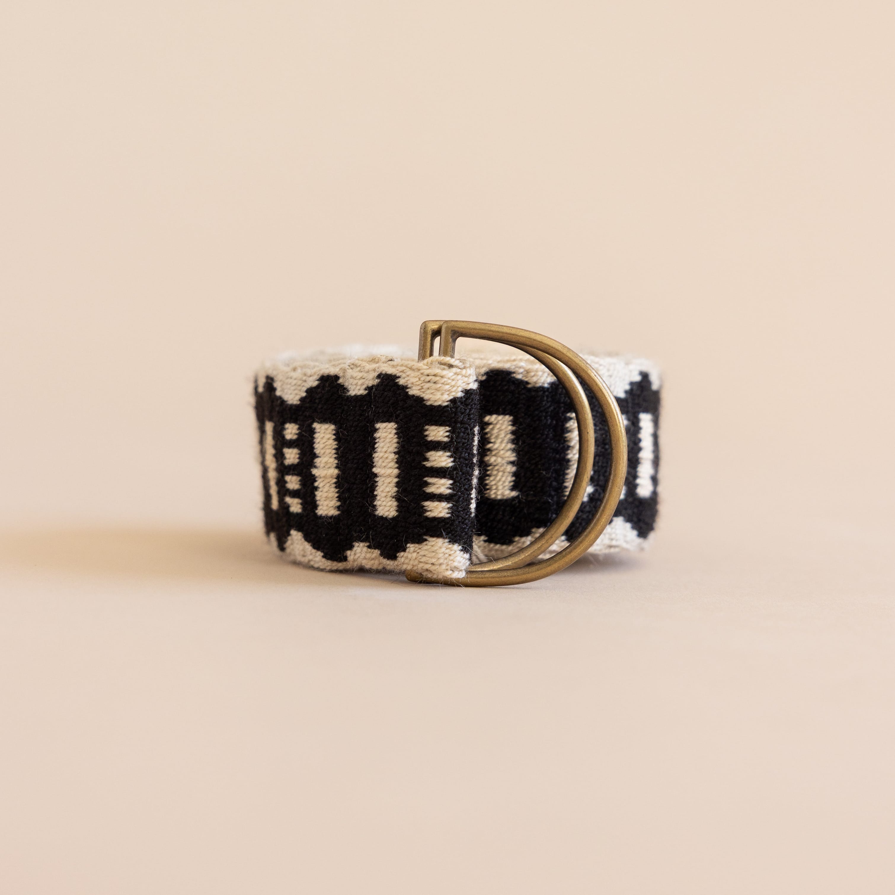 Guanabana Belts Black/Cream Braided Belt