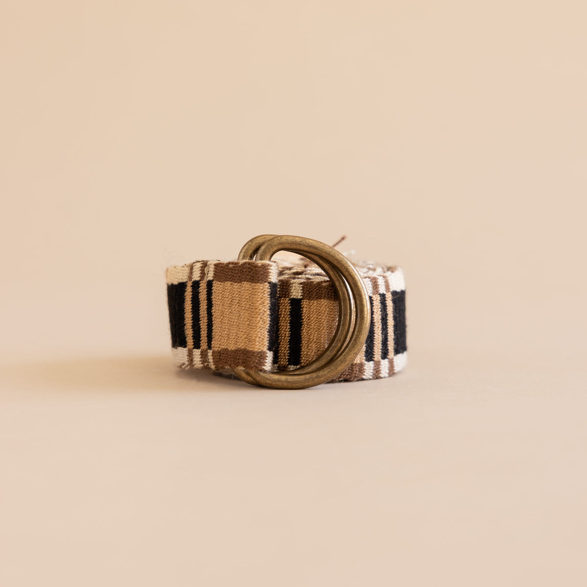 Guanabana Belts Camel/Black Braided Belt