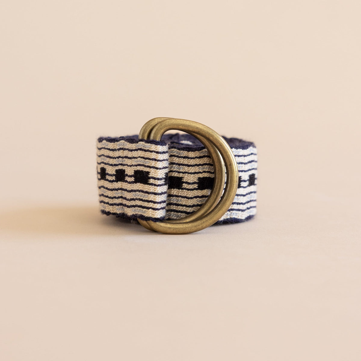 J. Crew Cream Braided Cotton Belt with Tan Leather Ring J.CREW Women main image 3