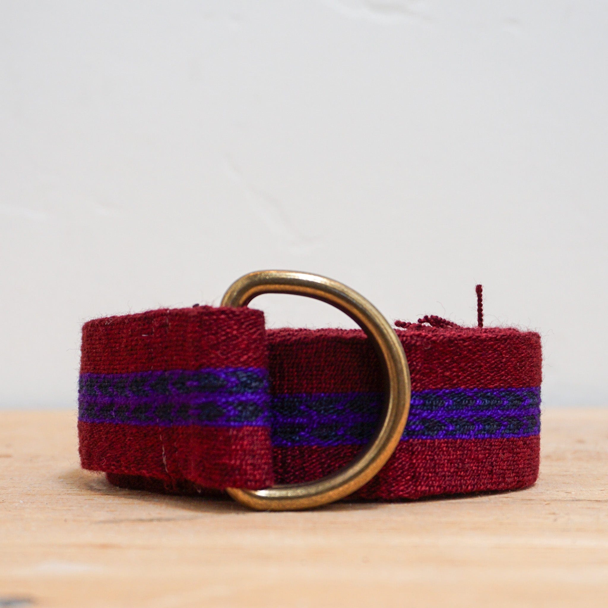 Guanabana Belts Purple/Bordeaux Braided Belt