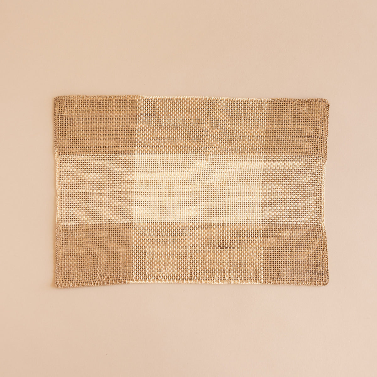 Guanabana Placemats Color-block Weave in Toast Straw Placemat
