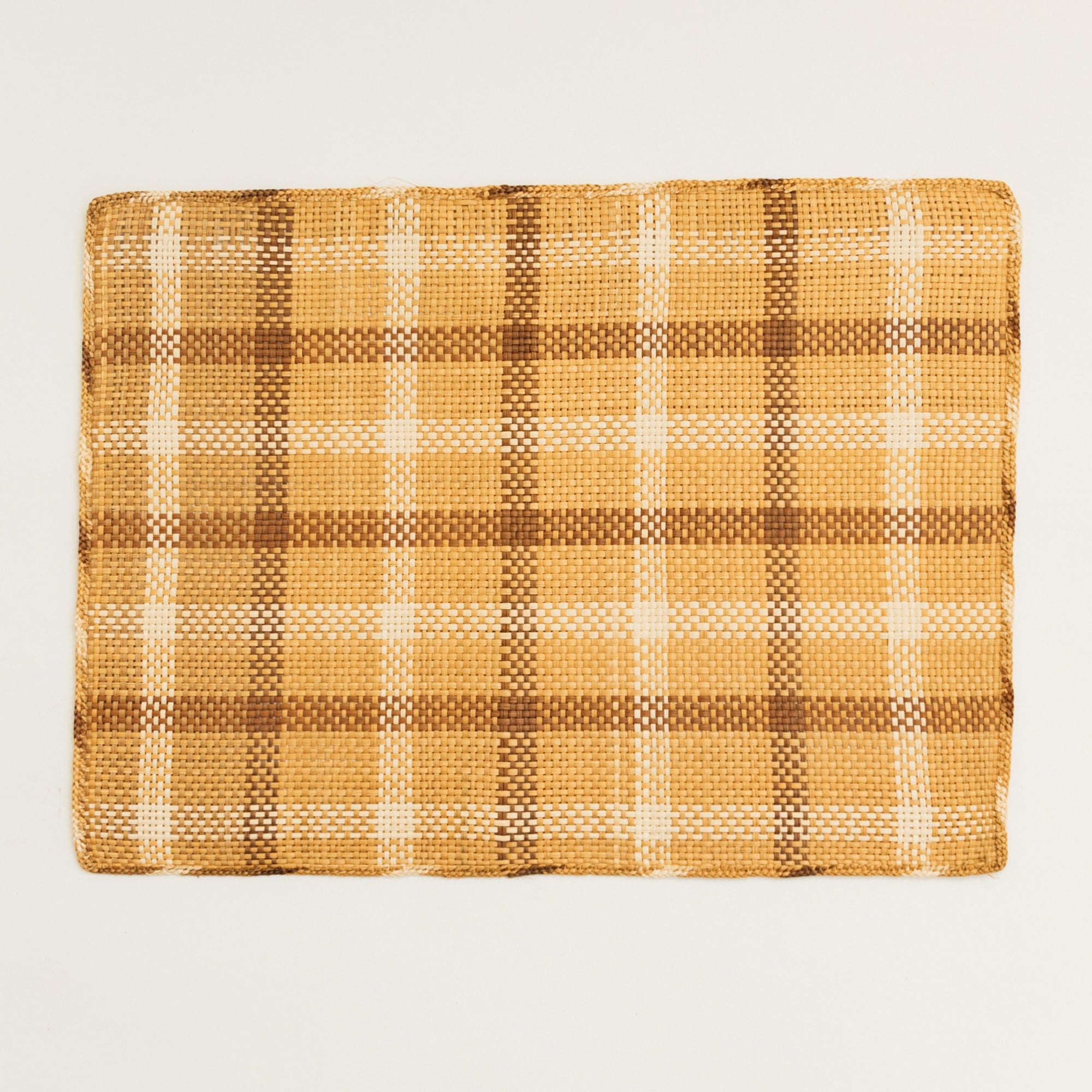 Guanabana Placemats Open Weave in Brown and Natural Straw Placemat