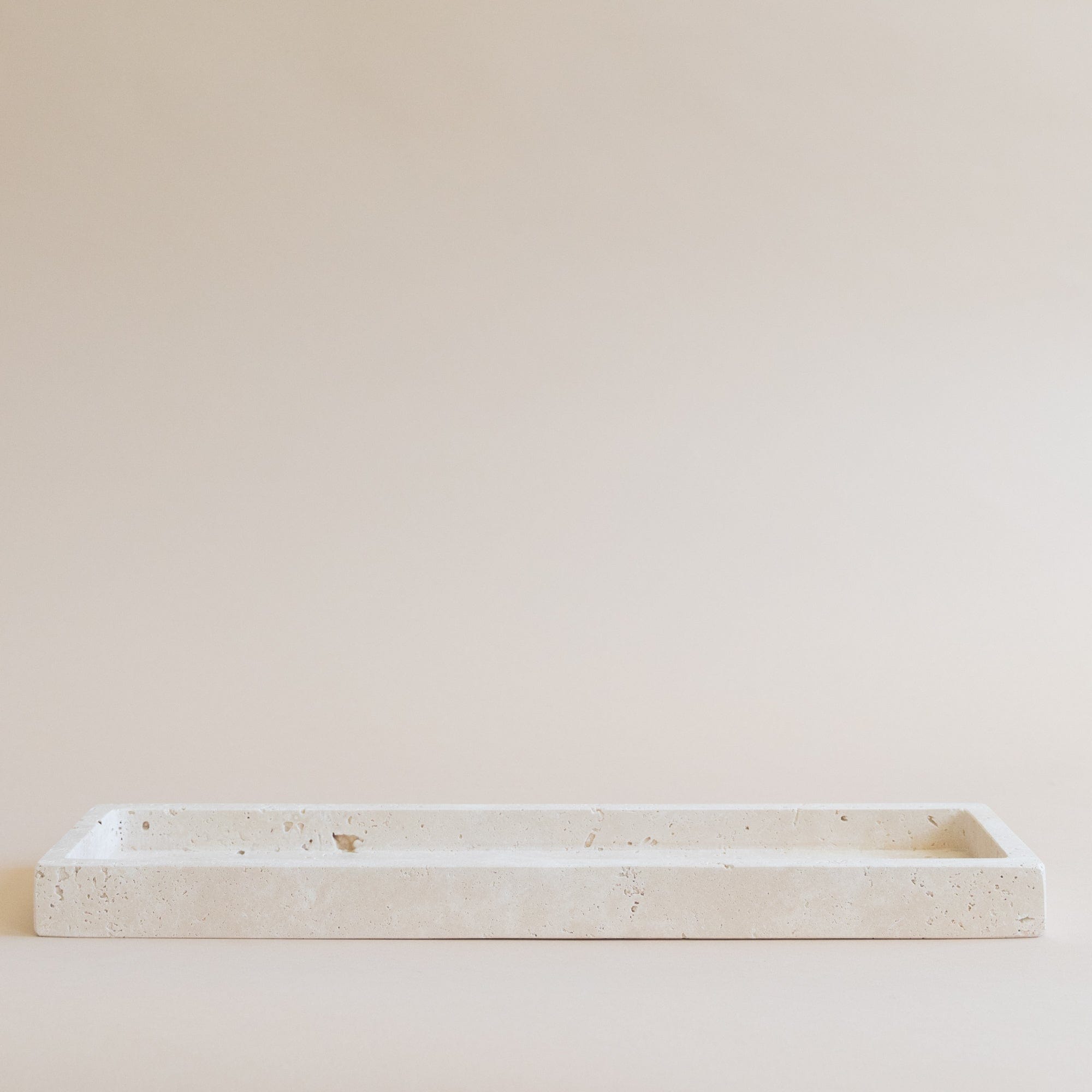 Sided Travertine Tray