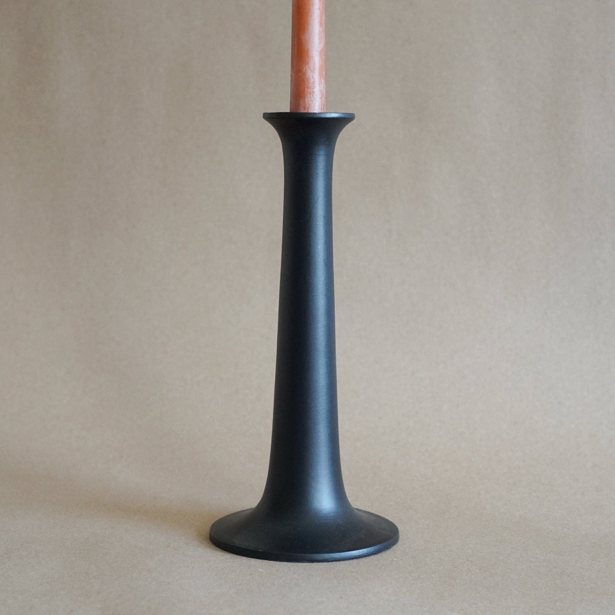 Hawkins New York Candle Holders Large Simple Candle Holders in Black