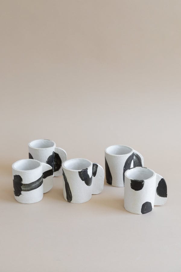 Heyja Do Drinkware Hand Sculpted Patterned Ceramic Mugs by Heyja Do