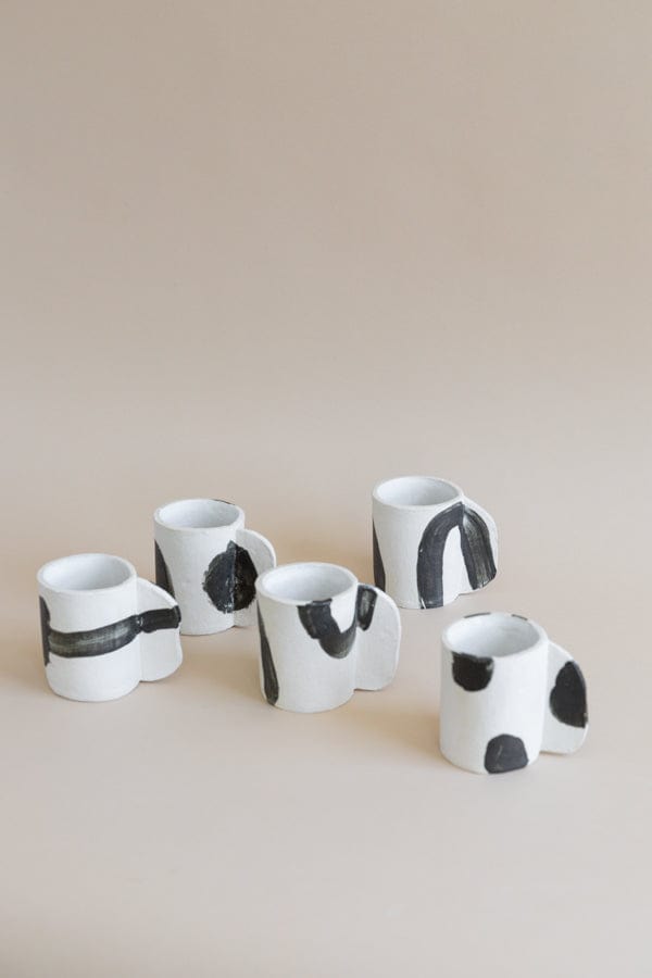 Heyja Do Drinkware Hand Sculpted Patterned Ceramic Mugs by Heyja Do