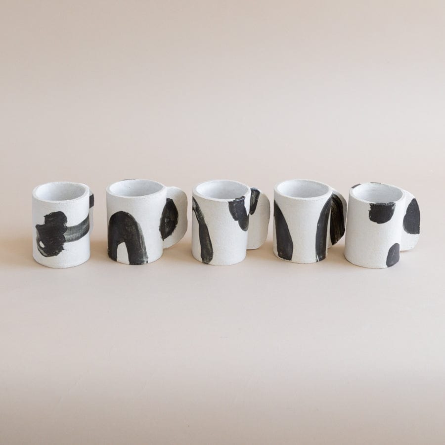 Heyja Do Drinkware Hand Sculpted Patterned Ceramic Mugs by Heyja Do