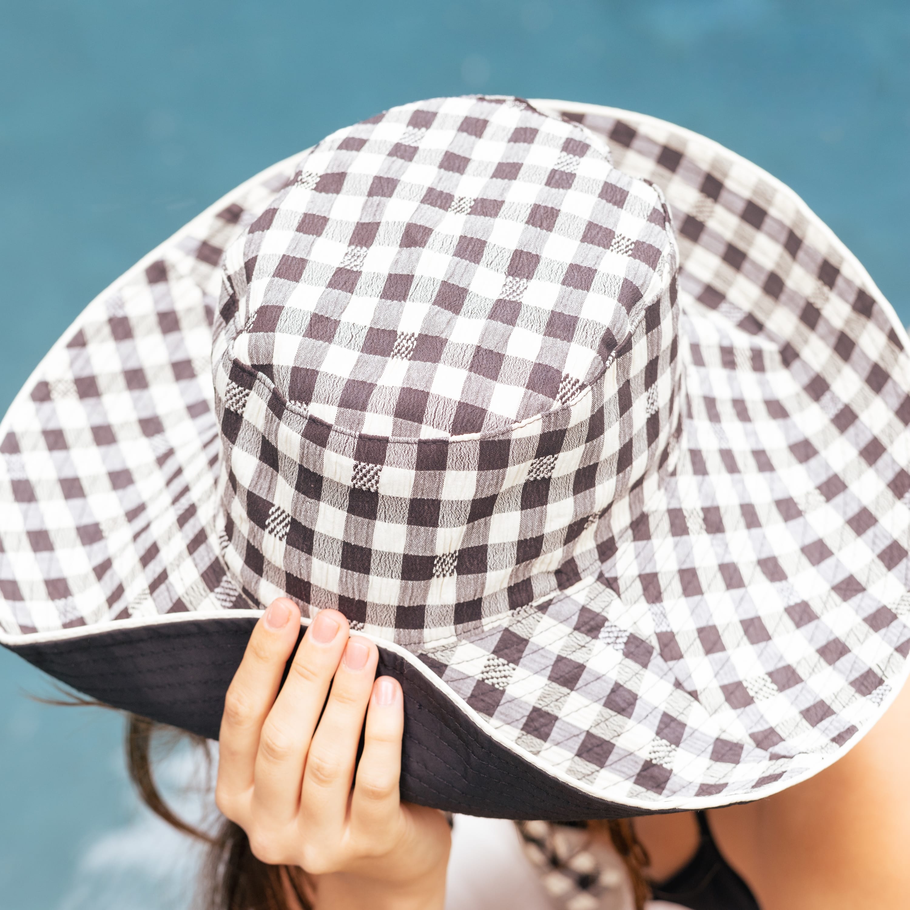 Heyja Do Hats Gingham Sun Hat by Heyja Do