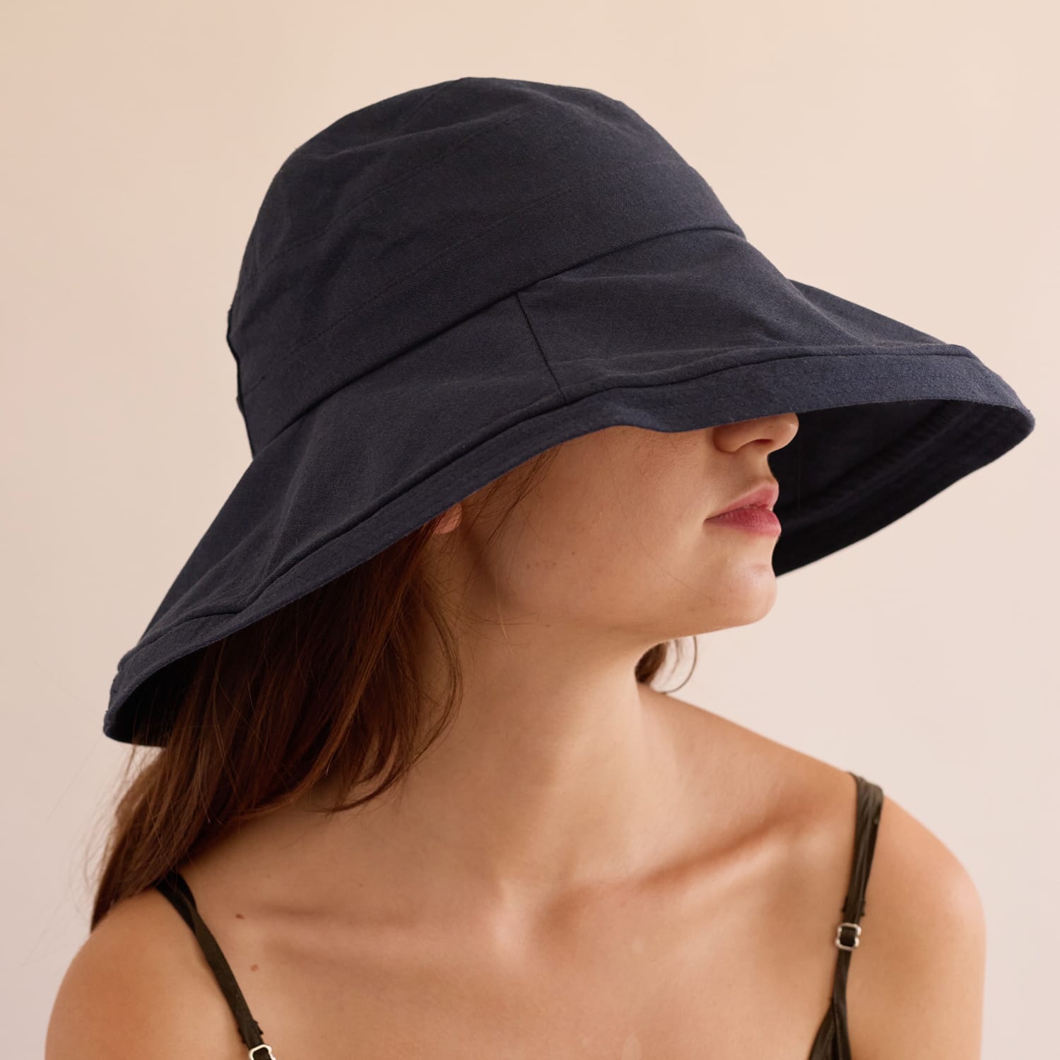 Heyja Do Hats Navy Wire Brim Sun Hat by Heyja Do