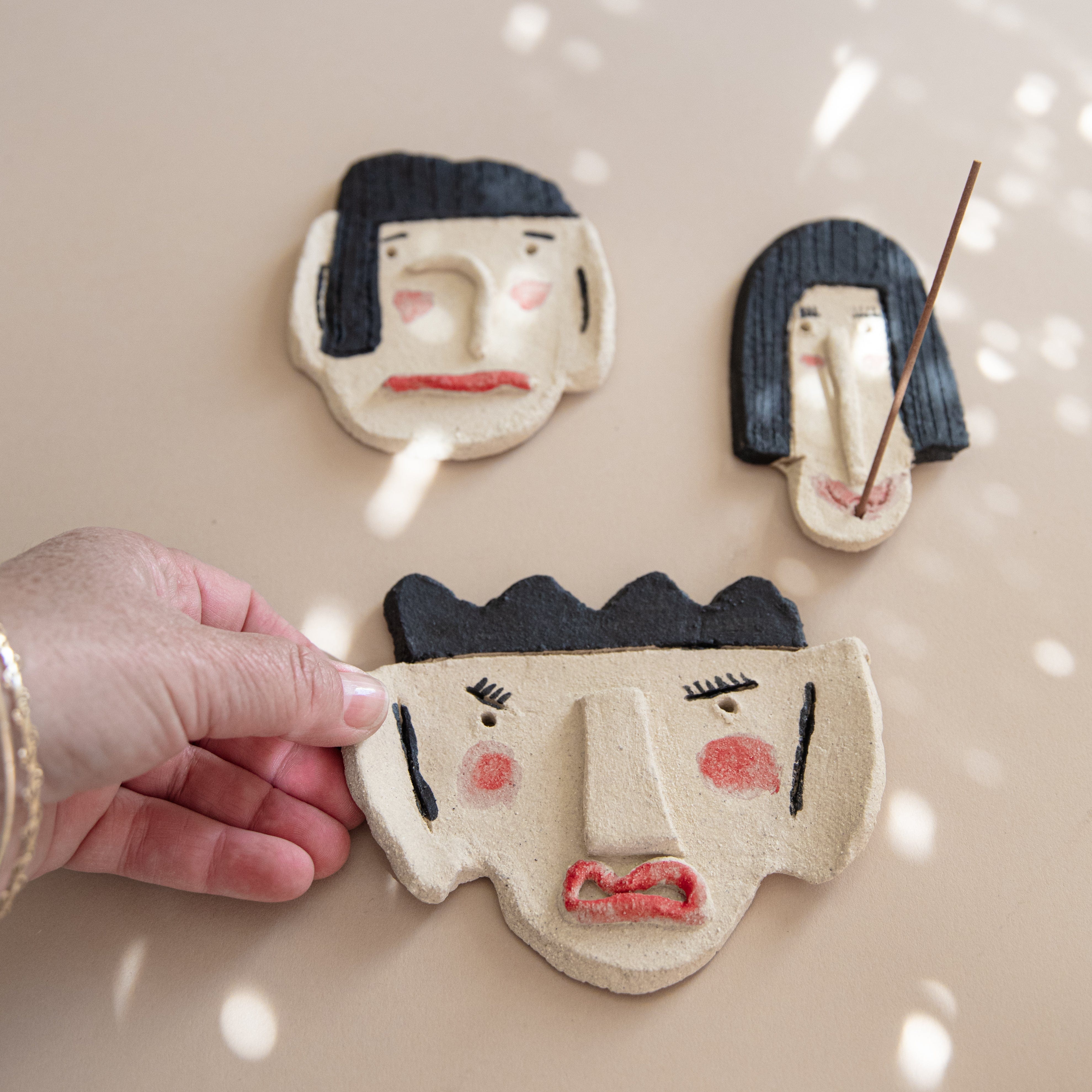 Heyja Do Incense + Burners Face Incense Holder by Heyja Do