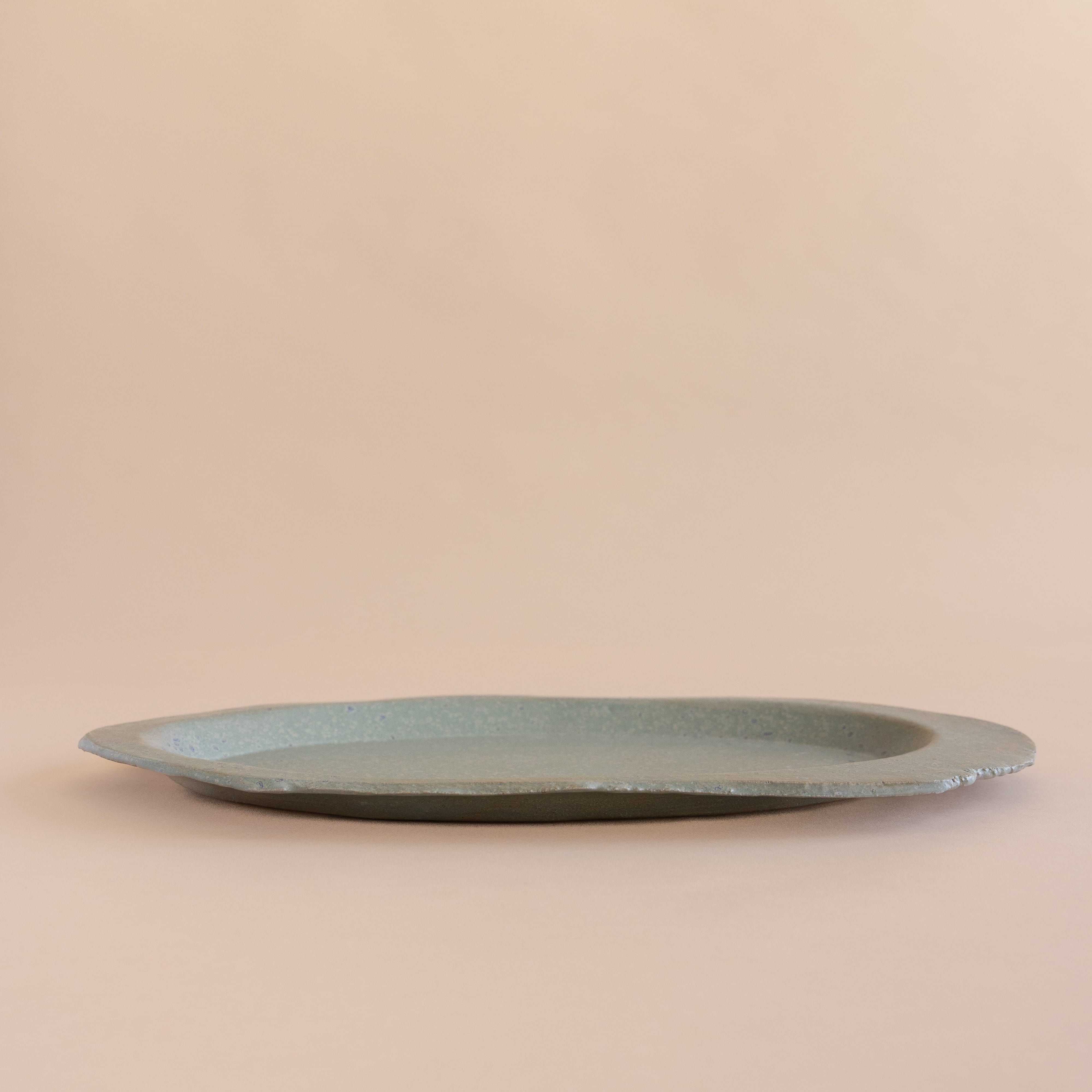 Heyja Do Serveware Aqua Oval Platter by Heyja Do