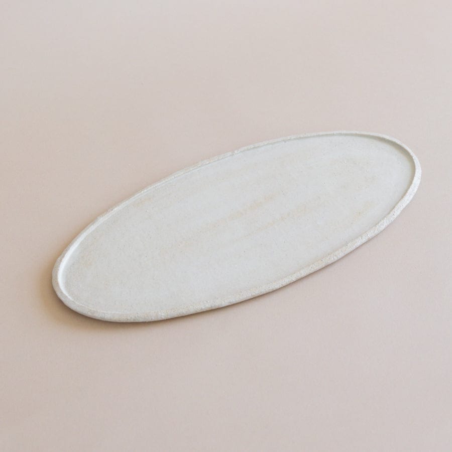 Heyja Do Trays + Catchalls Large Mood Oval Plate in Natural by Heyja Do