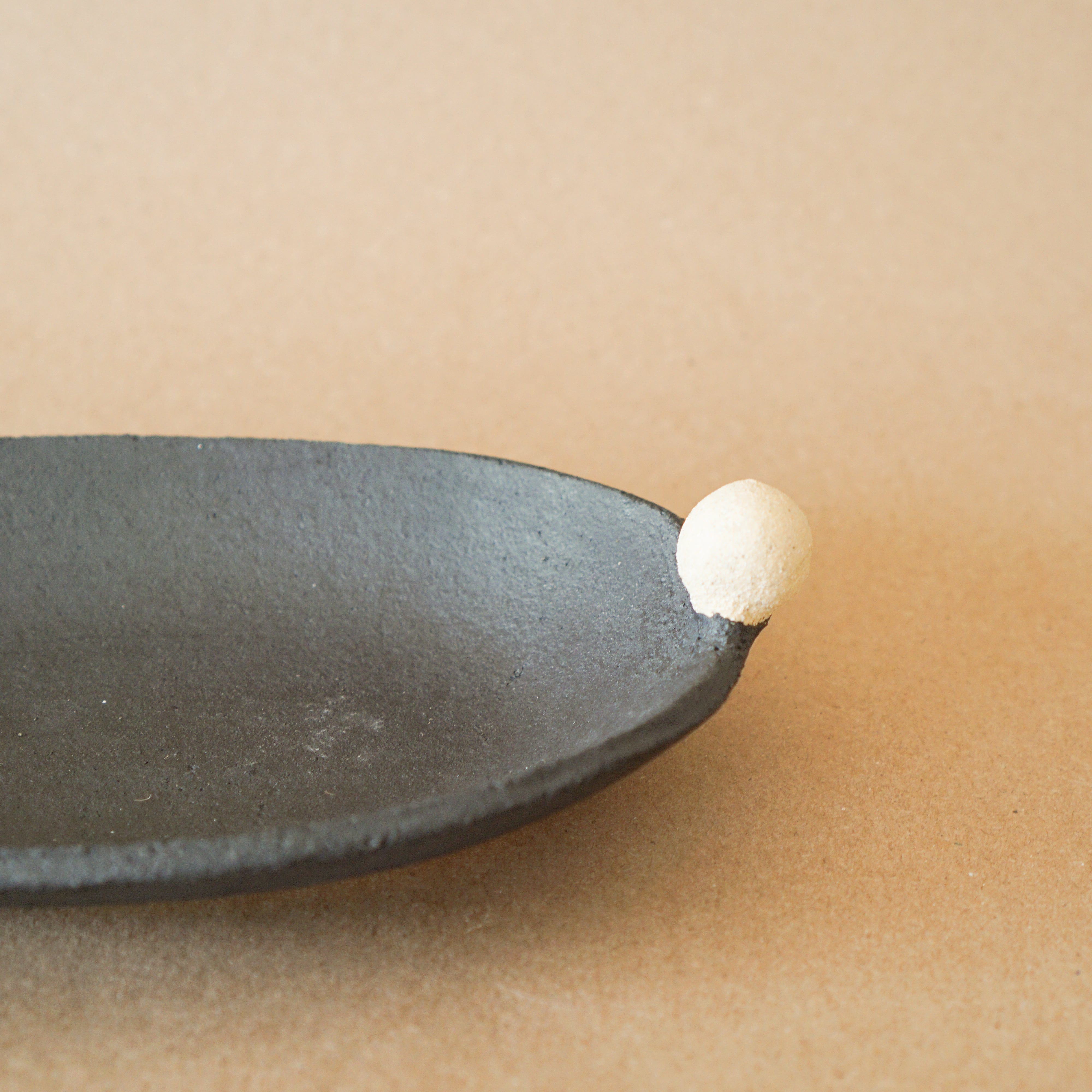 Heyja Do Trays + Catchalls Noir Dot Plate by Heyja Do