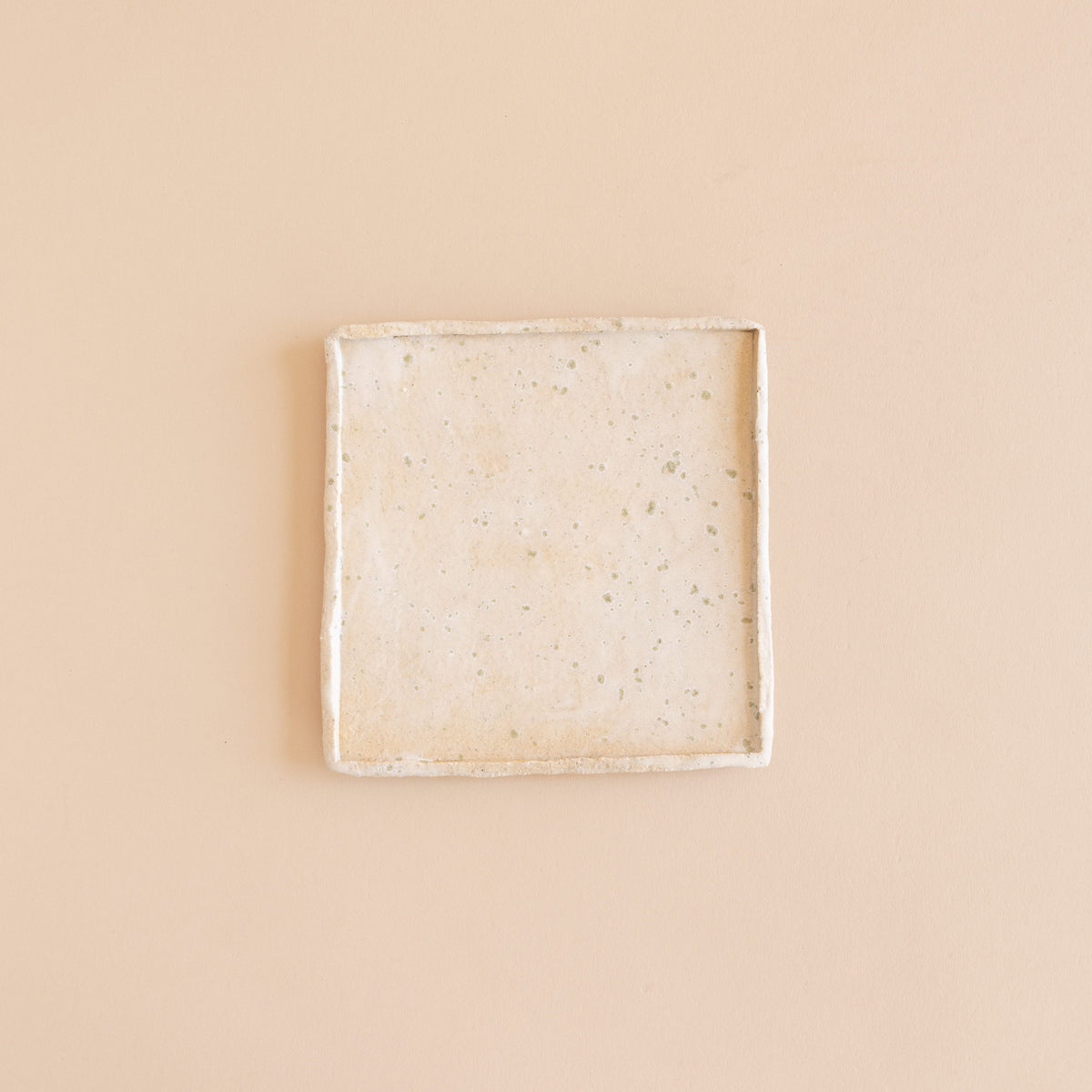Heyja Do Trays + Catchalls Speckled Square Mood Plate by Heyja Do