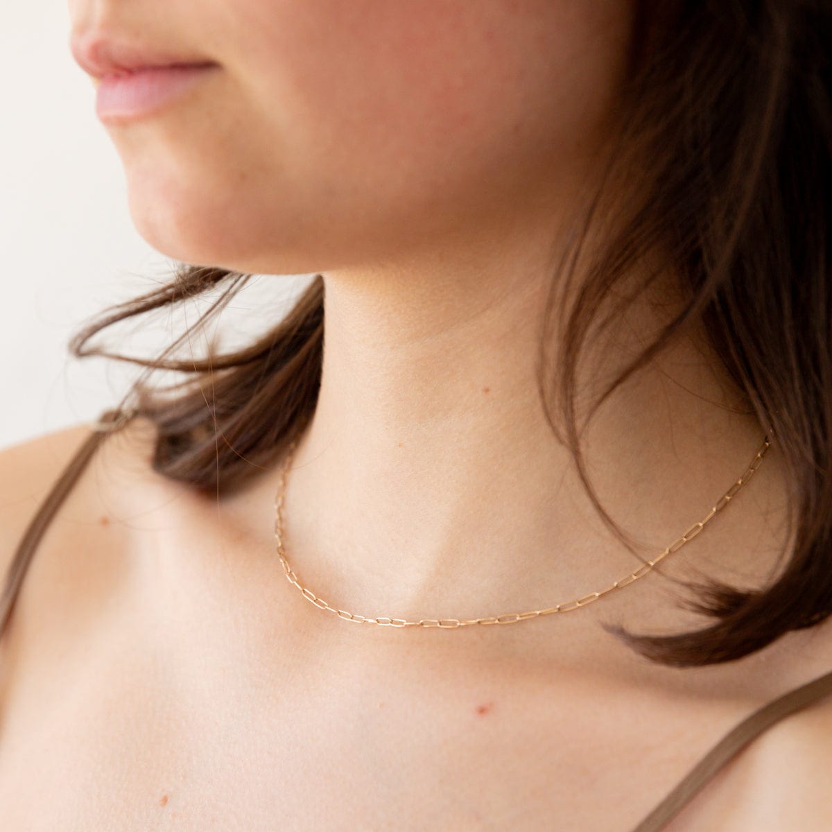 Hortense Jewelry Necklaces The Safety Pin Link Necklace