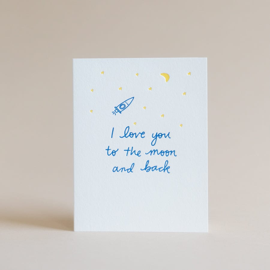 I Love You To The Moon Card - +COOP