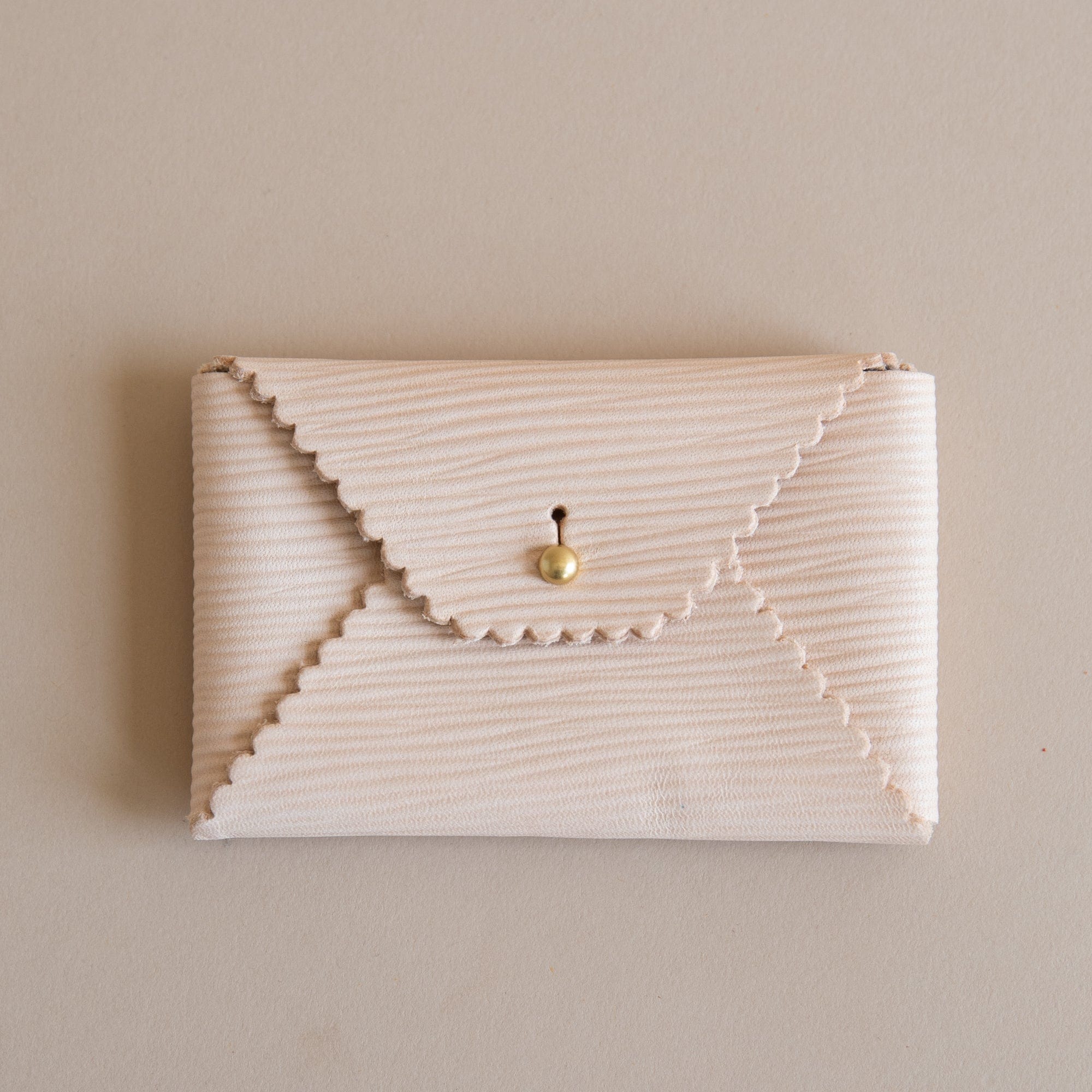 immodest cotton Wallets Scallop Wallet in Natural