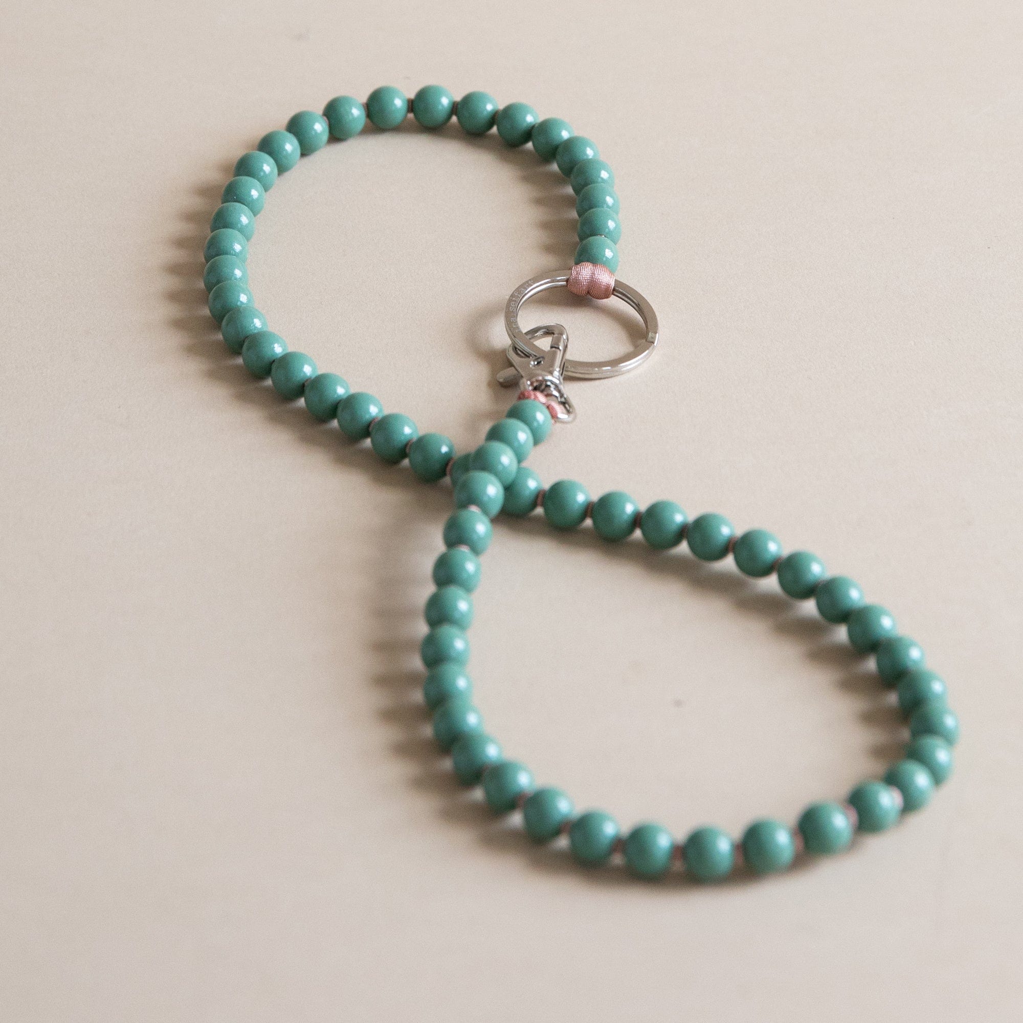 Ina Seifart Keychains Salvia/Mousse Long Beaded Keyholder